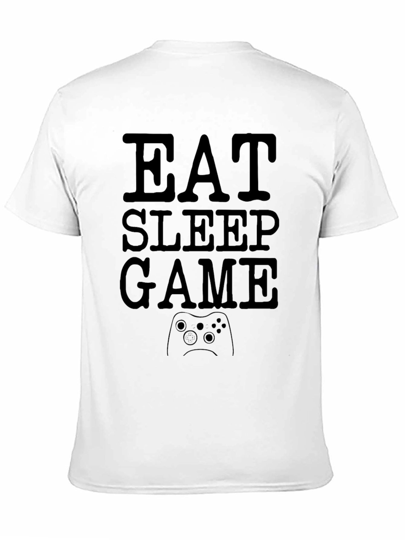 Eat Sleep Game Black T-Shirt | Gamer Life Tee