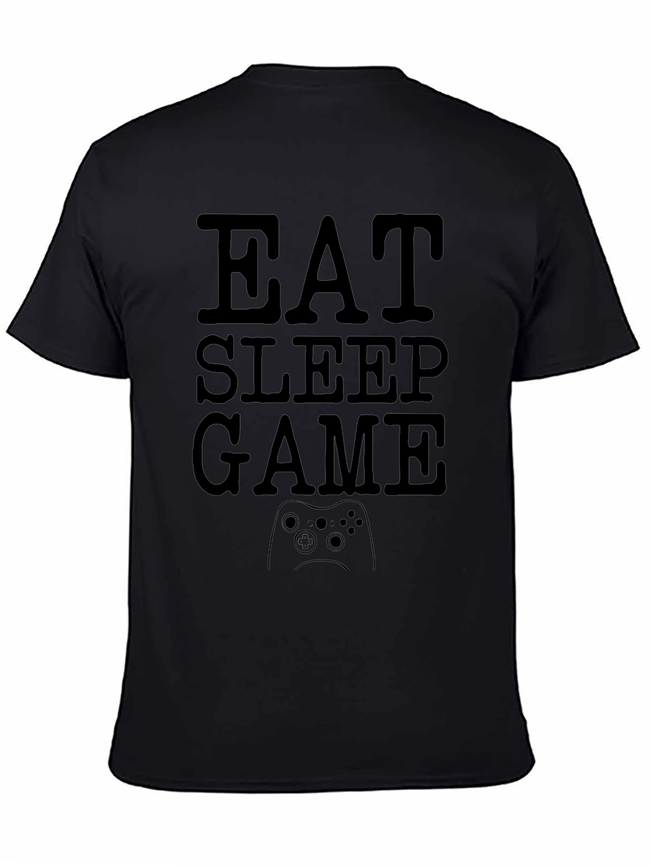Eat Sleep Game Black T-Shirt | Gamer Life Tee