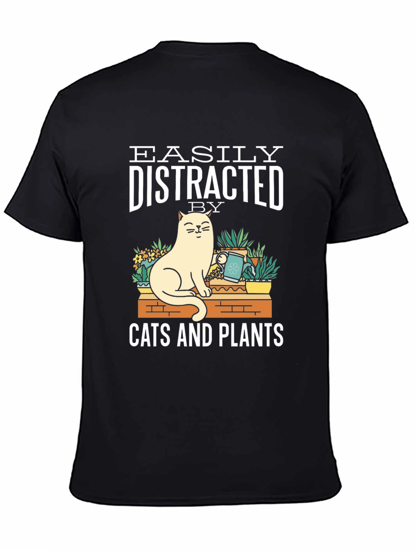 Easily Distracted by Cats and Plants T-Shirt