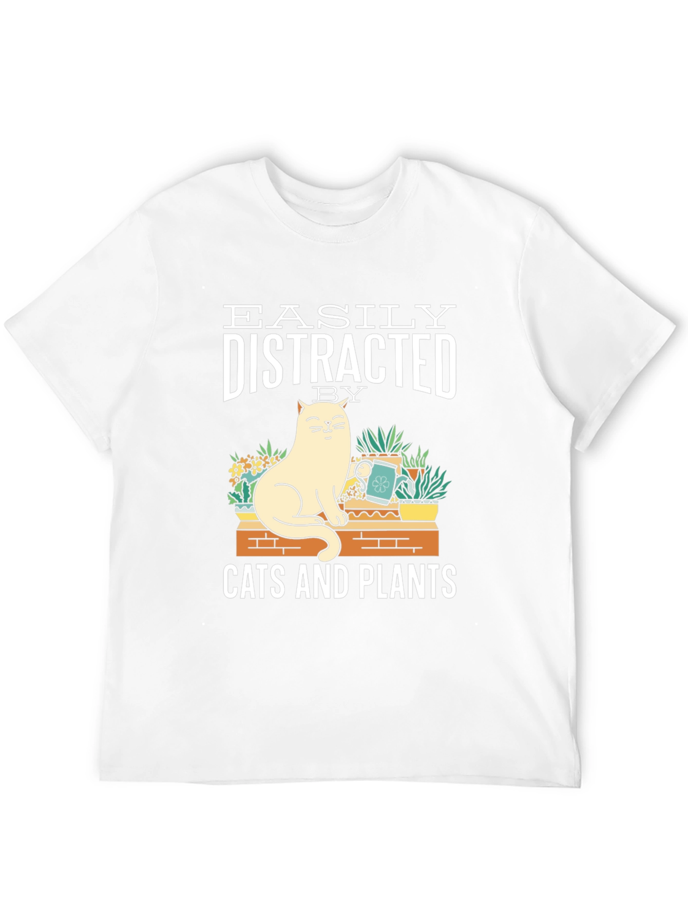 Easily Distracted by Cats and Plants T-Shirt