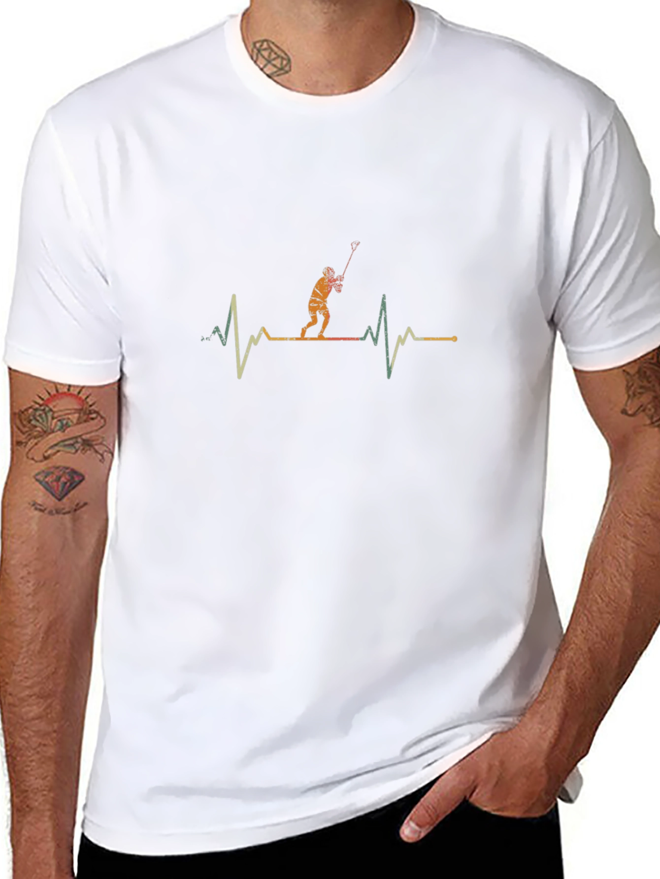 Kite Surfing Heartbeat T-Shirt