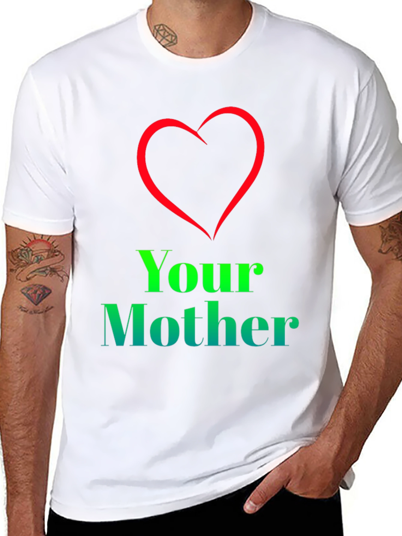 I Heart Your Mother T-Shirt - Novelty Graphic Tee