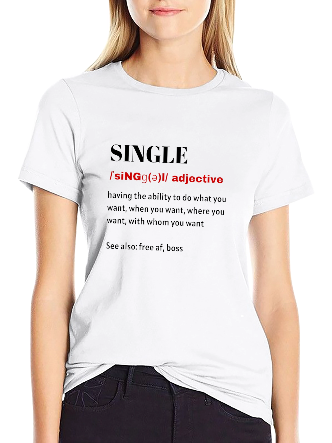 Single Definition Black T-Shirt