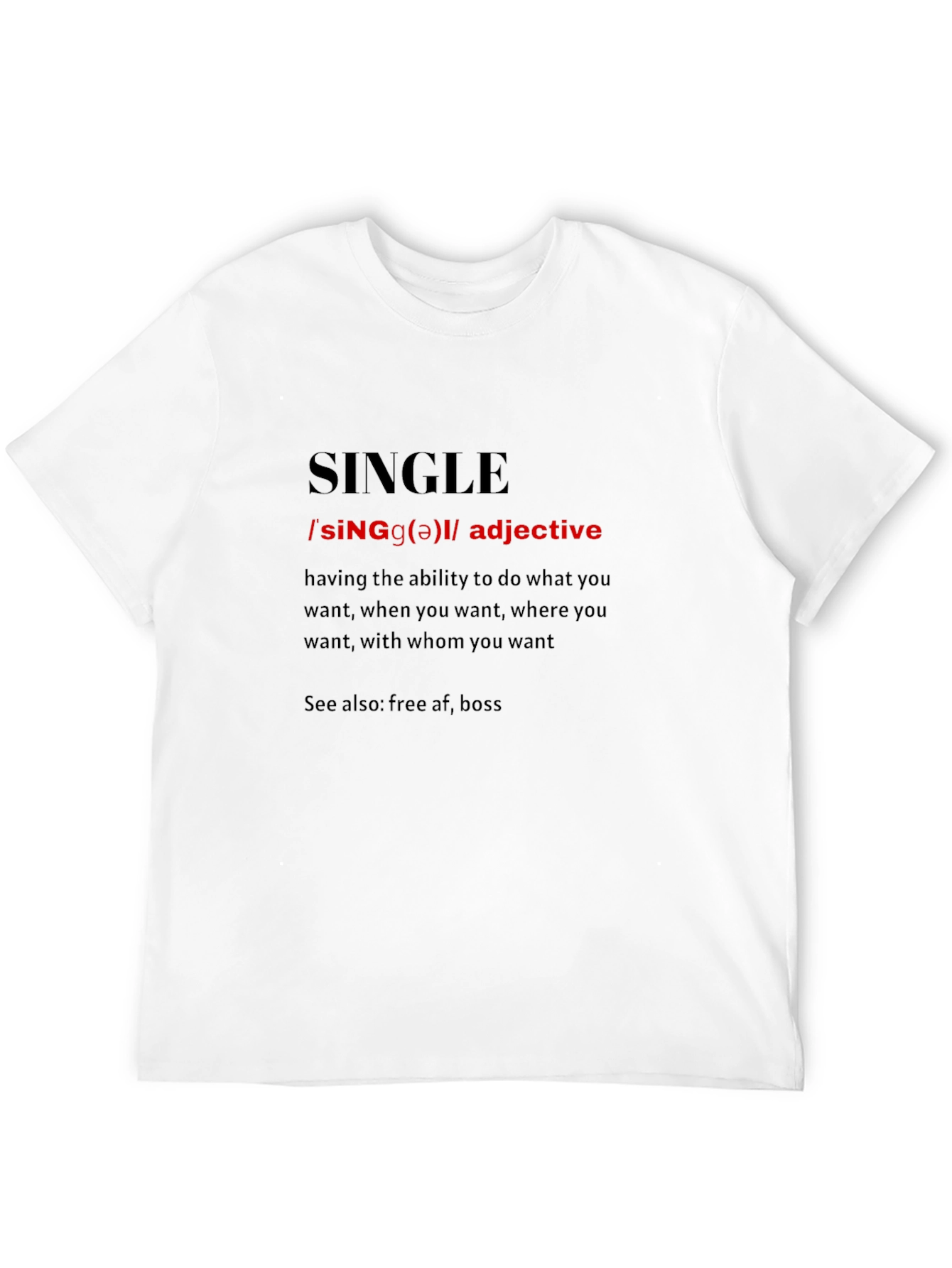 Single Definition Black T-Shirt