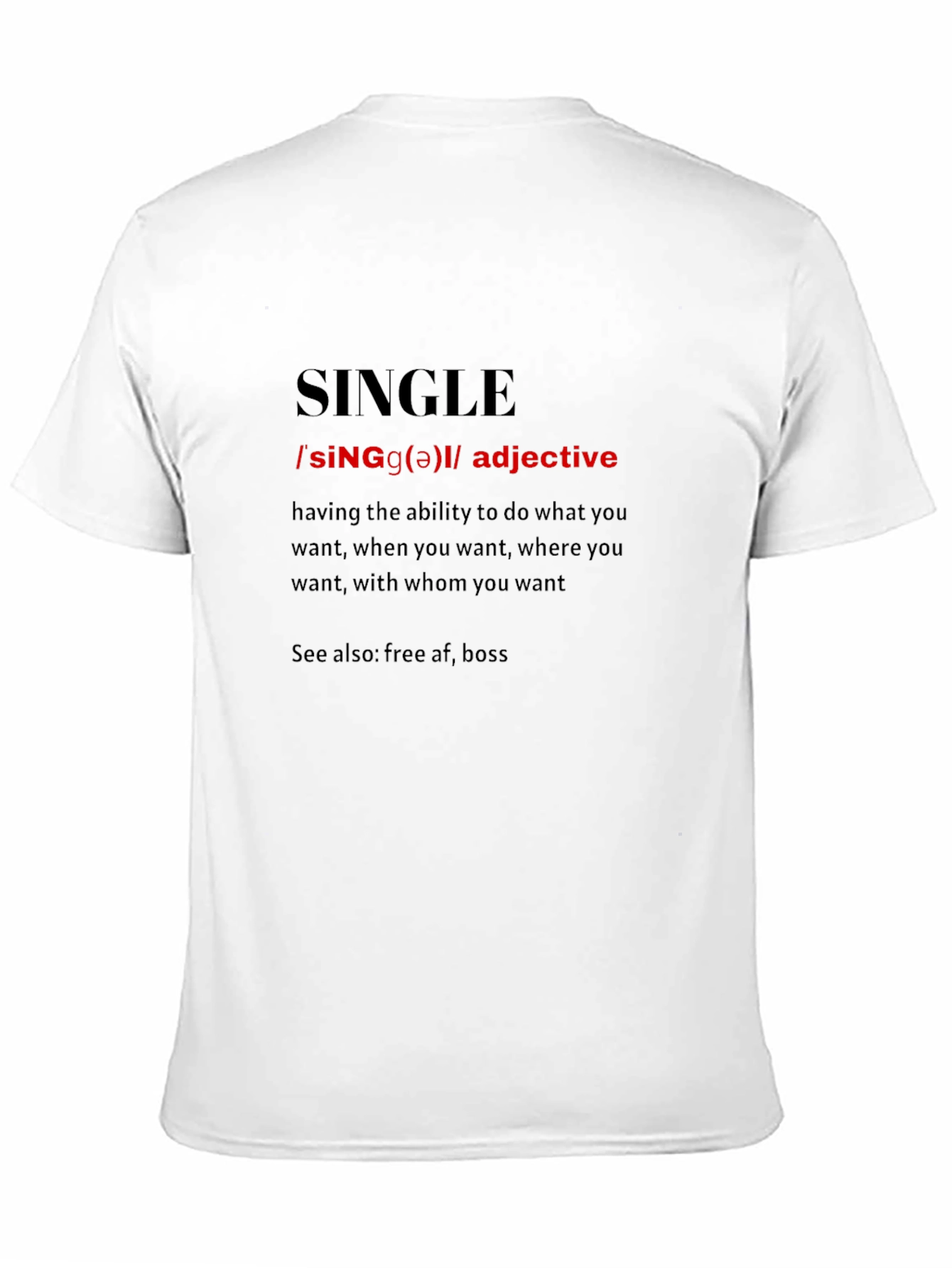 Single Definition Black T-Shirt