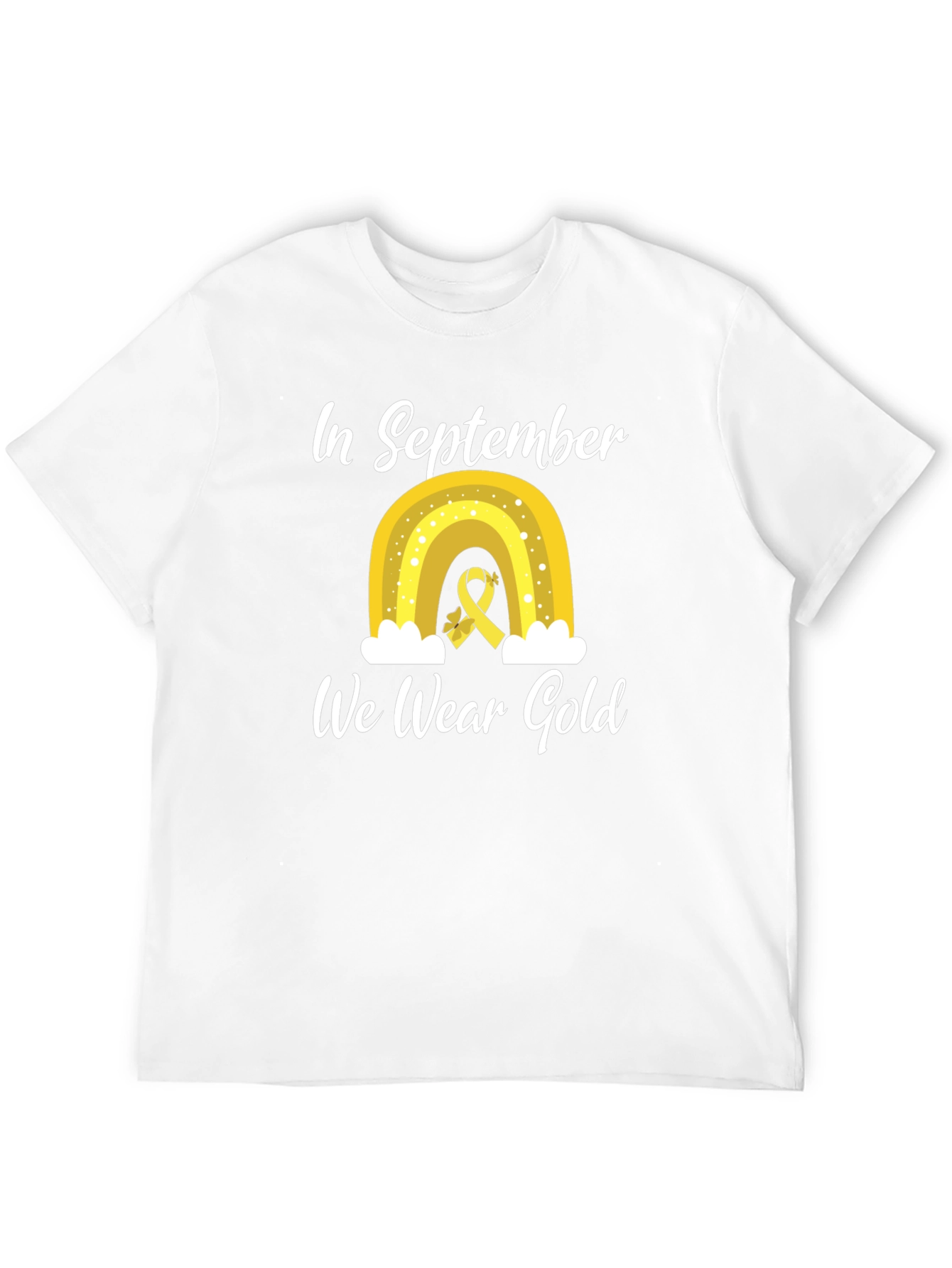 In September We Wear Gold Childhood Cancer Awareness T-Shirt