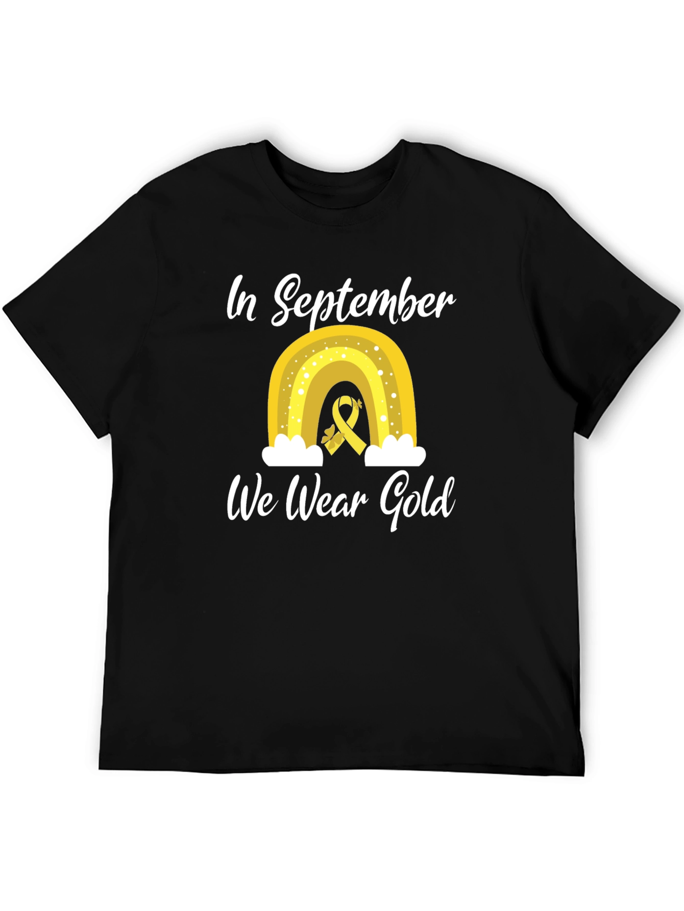 In September We Wear Gold Childhood Cancer Awareness T-Shirt