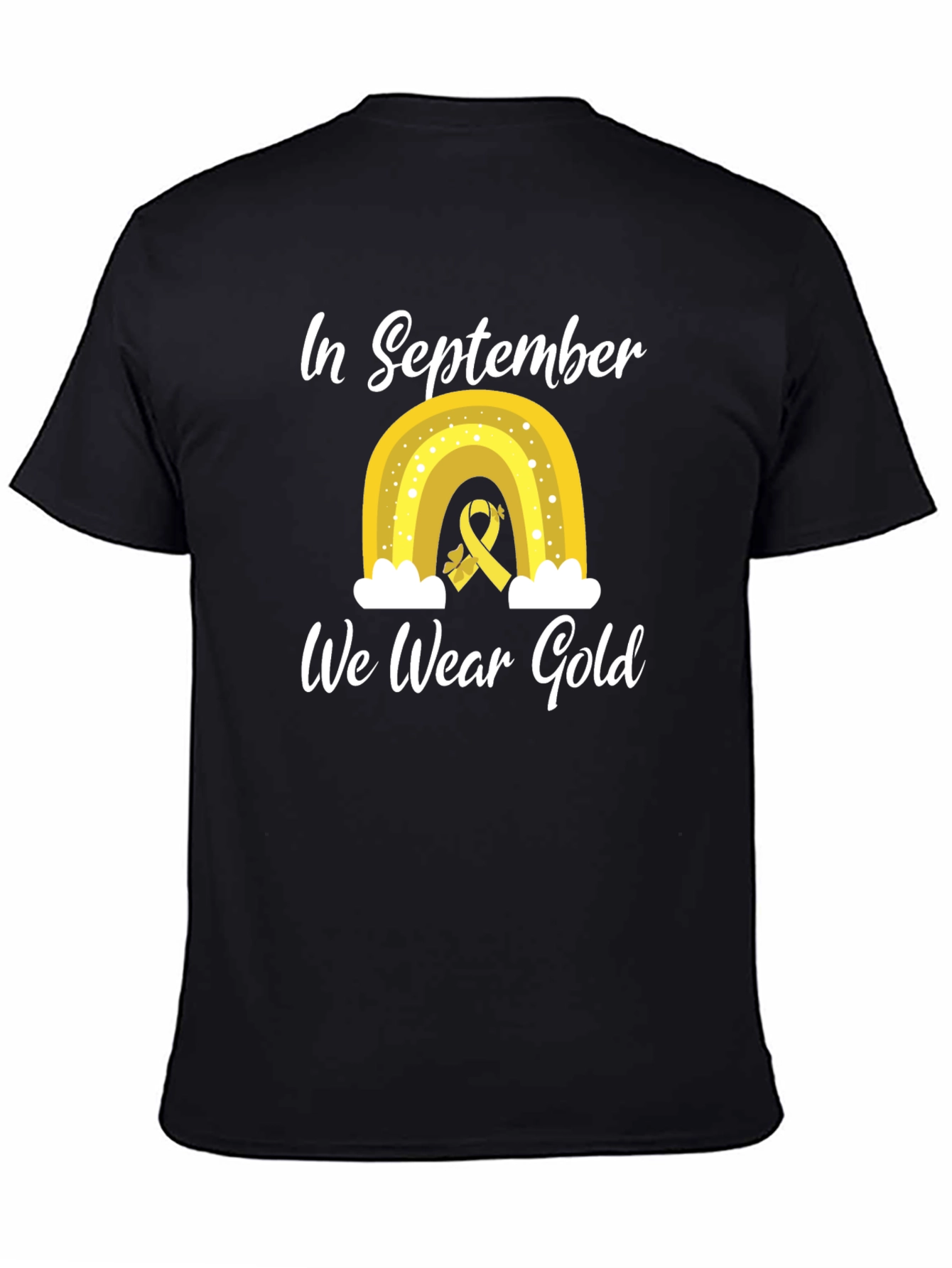 In September We Wear Gold Childhood Cancer Awareness T-Shirt