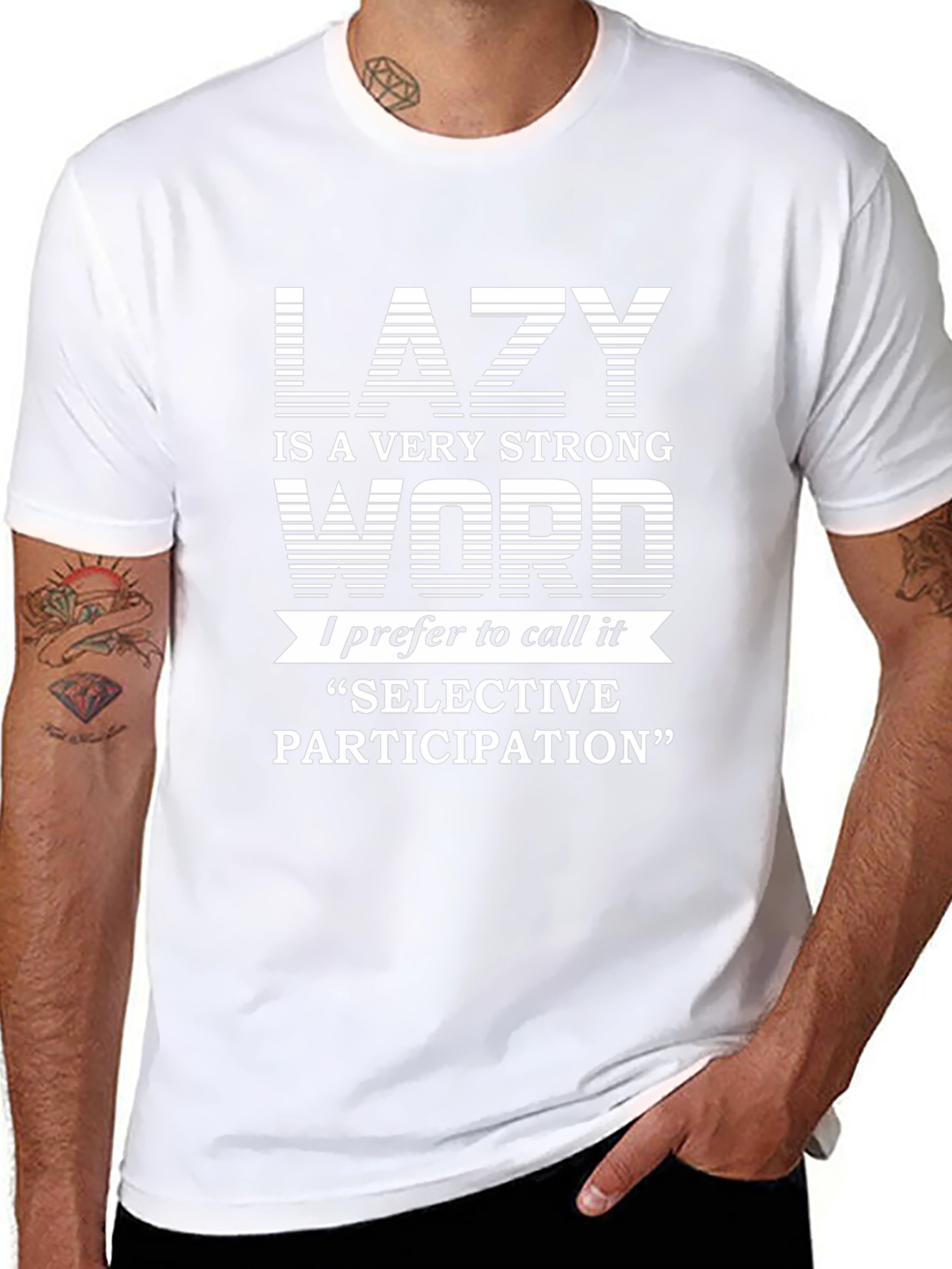 Lazy Definition Graphic Tee - Funny Slogan T-Shirt