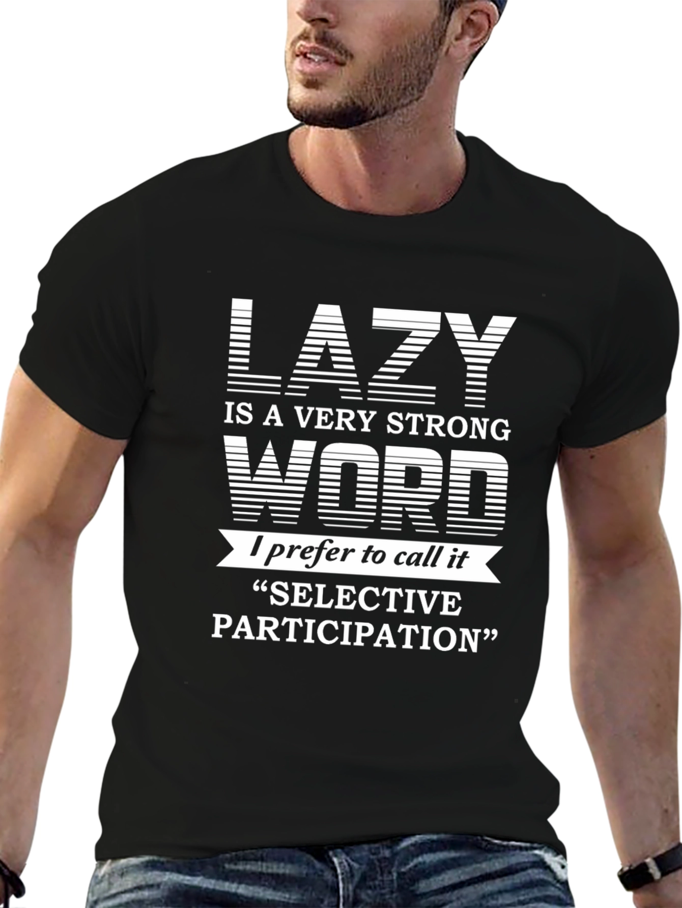 Lazy Definition Graphic Tee - Funny Slogan T-Shirt