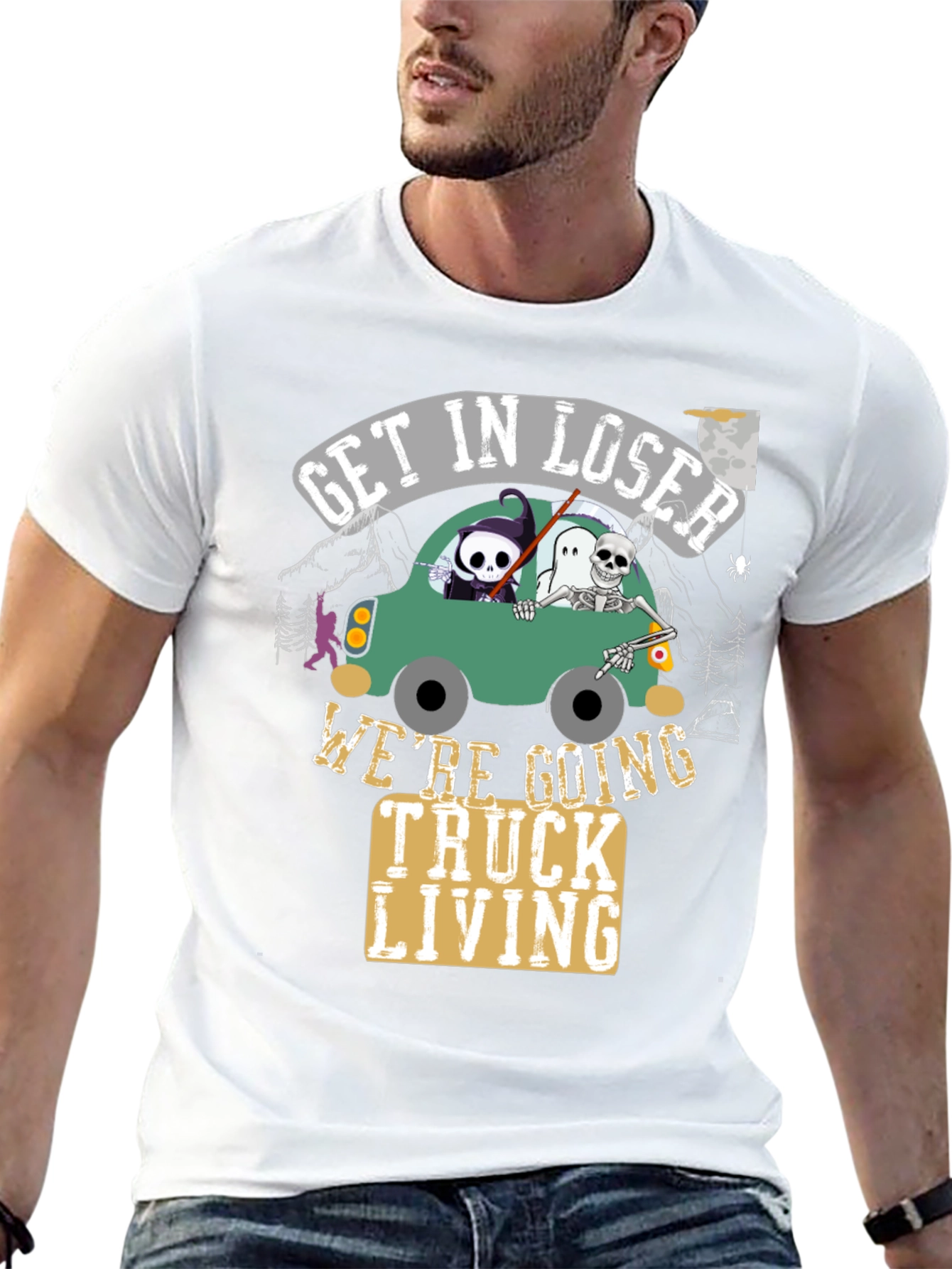 Get In Loser Halloween Graphic T-Shirt