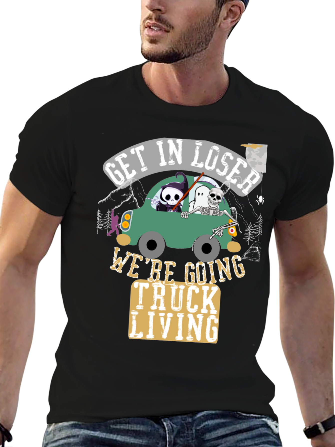 Get In Loser Halloween Graphic T-Shirt