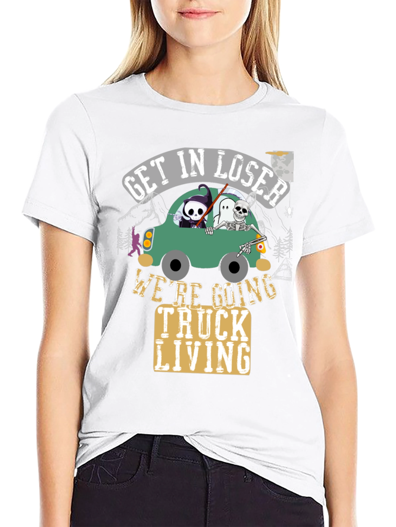 Get In Loser Halloween Graphic T-Shirt