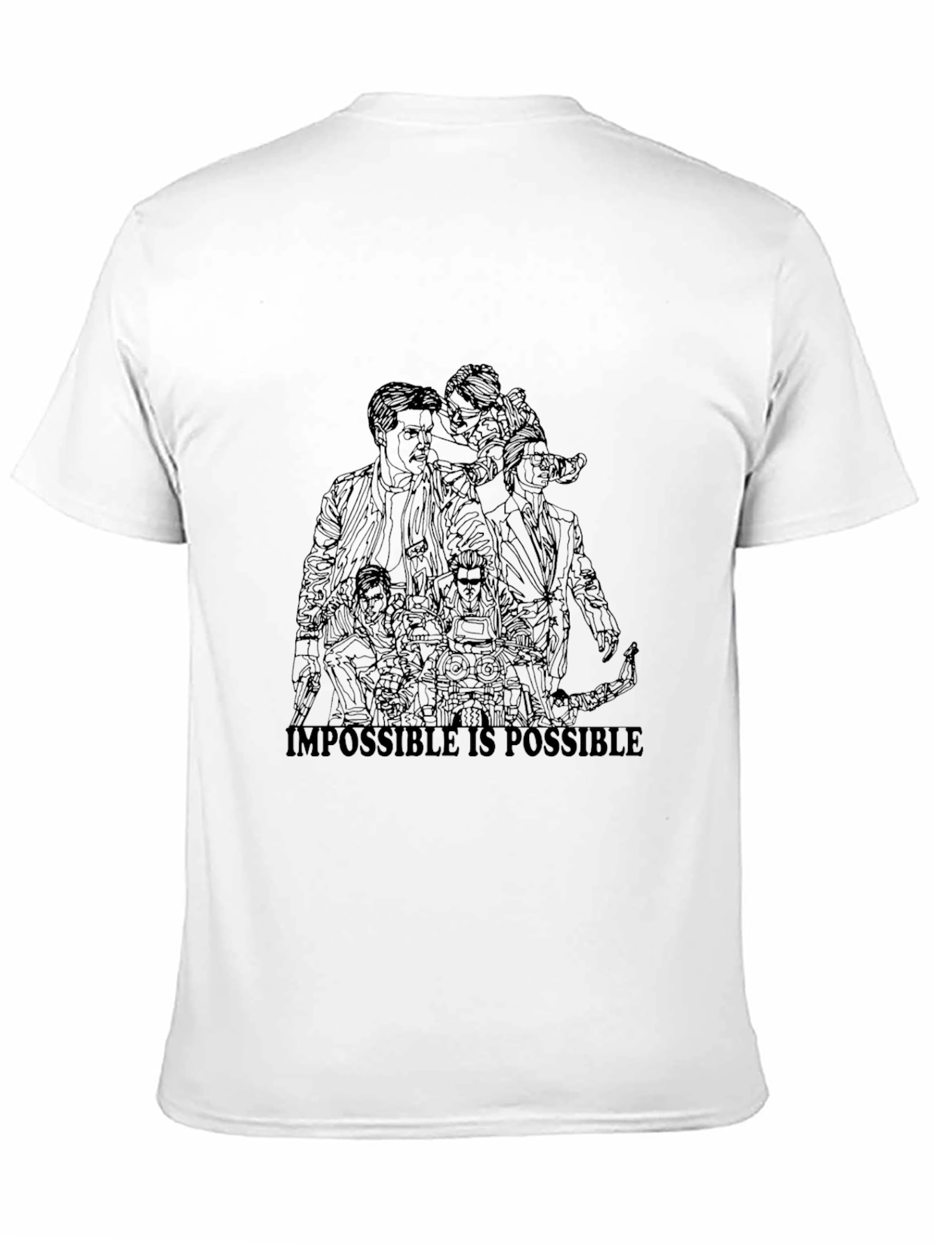 Impossible is Possible Graphic Black T-Shirt