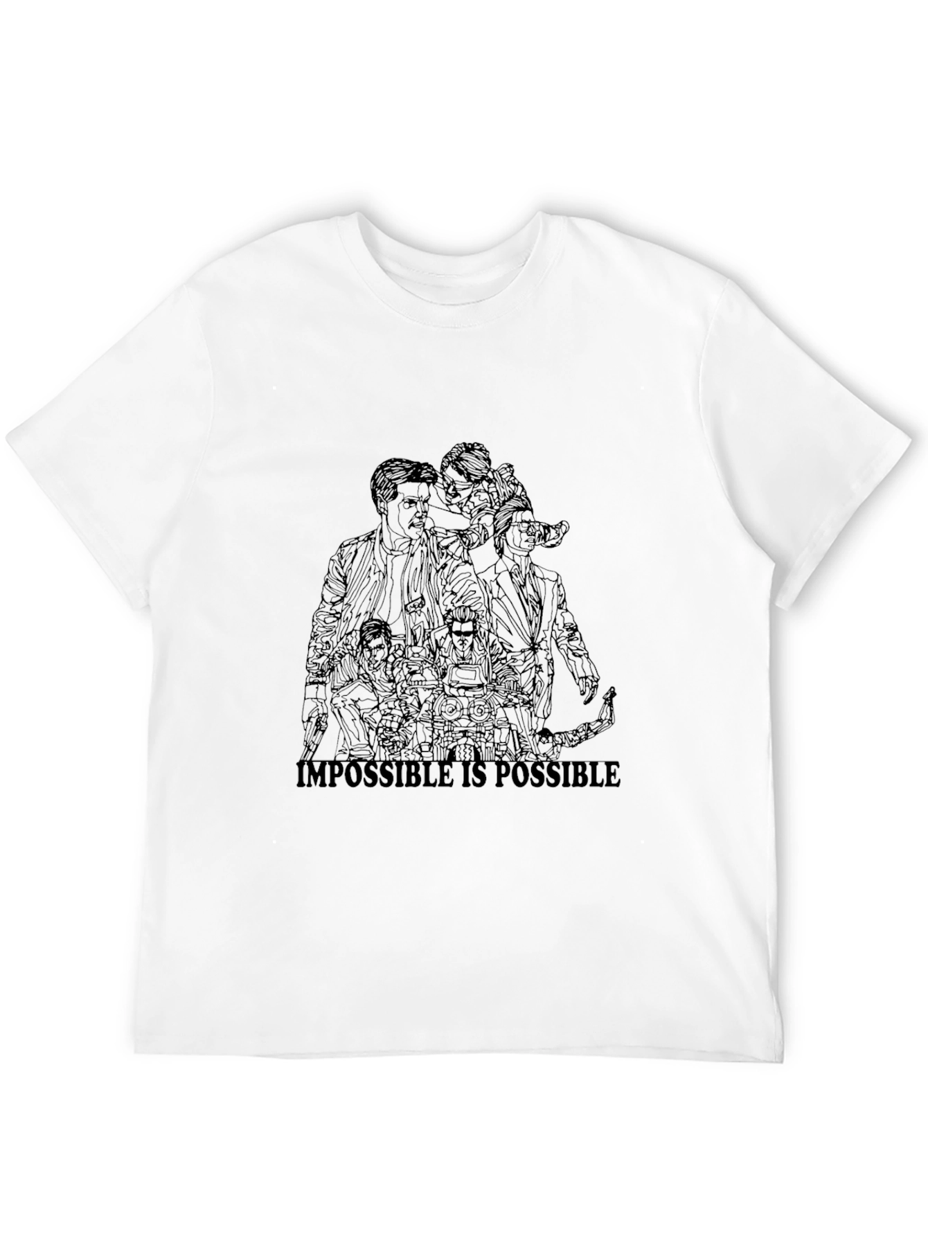 Impossible is Possible Graphic Black T-Shirt
