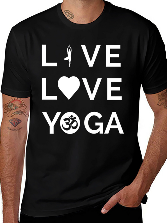 Live Love Yoga Graphic Tee - Unisex Cotton Blend T-Shirt