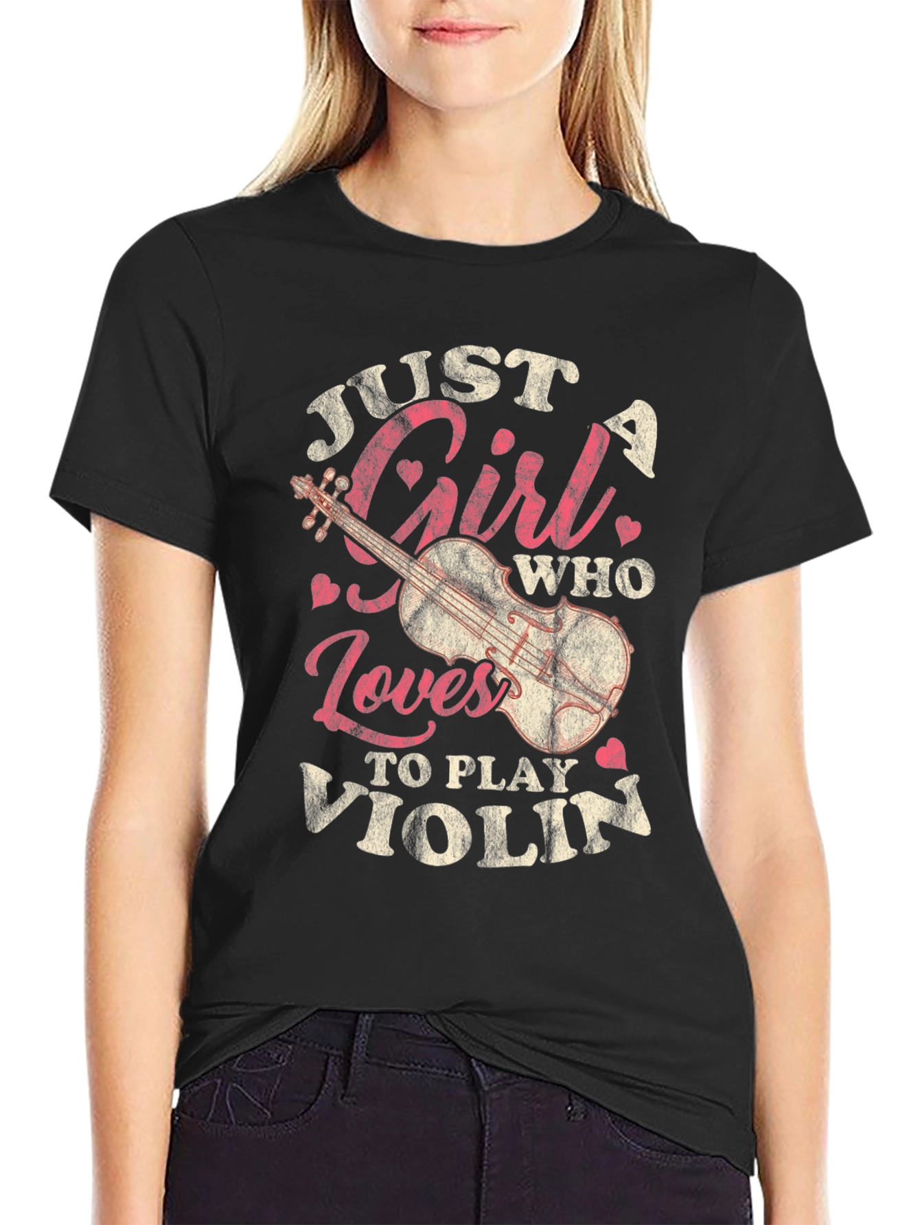 Just A Girl Who Loves To Play Violin T-Shirt