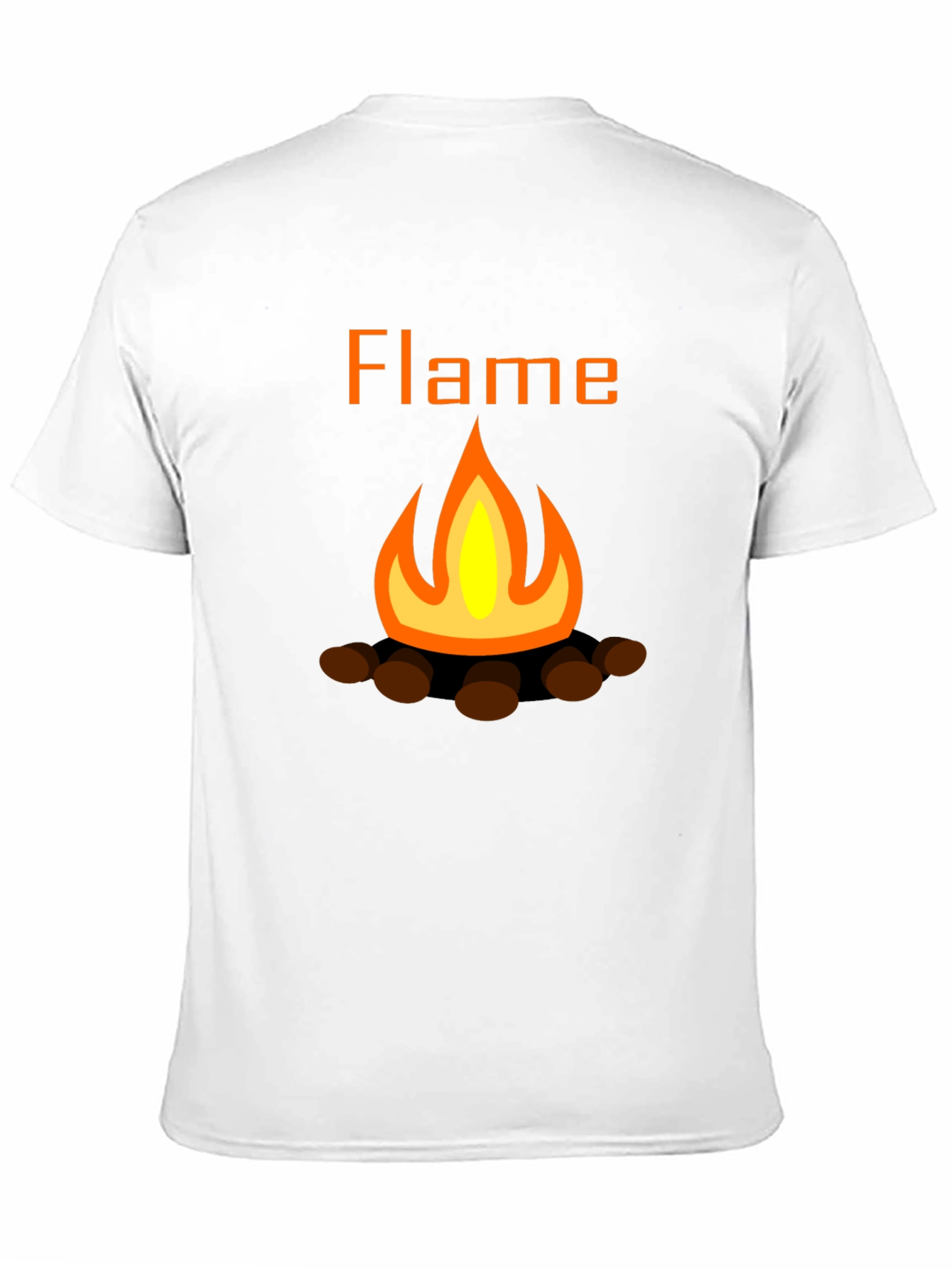 Flame Graphic Tee - Black Short Sleeve T-Shirt