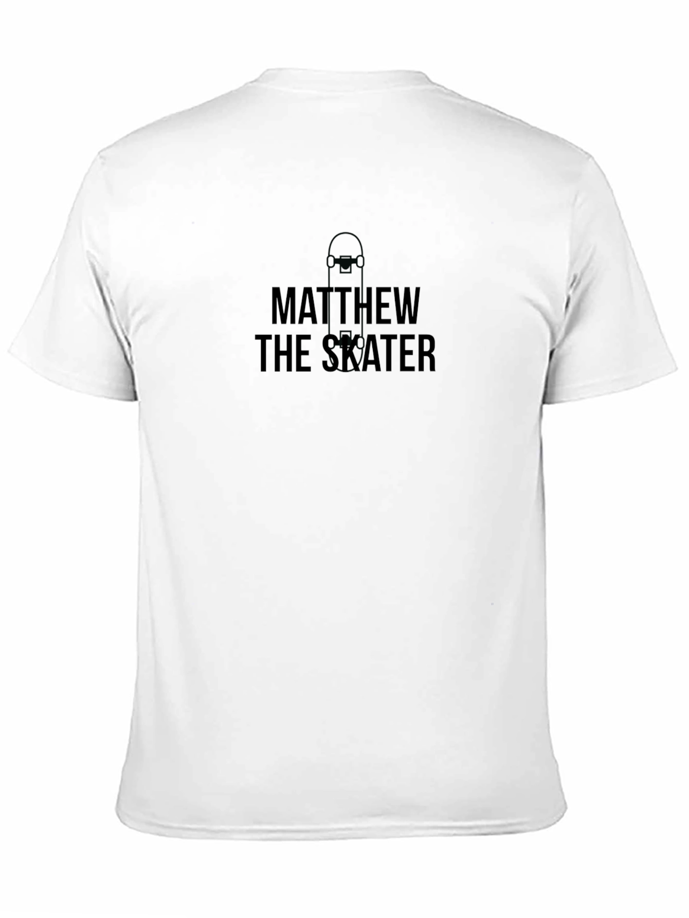 Matthew the Skater Black T-Shirt