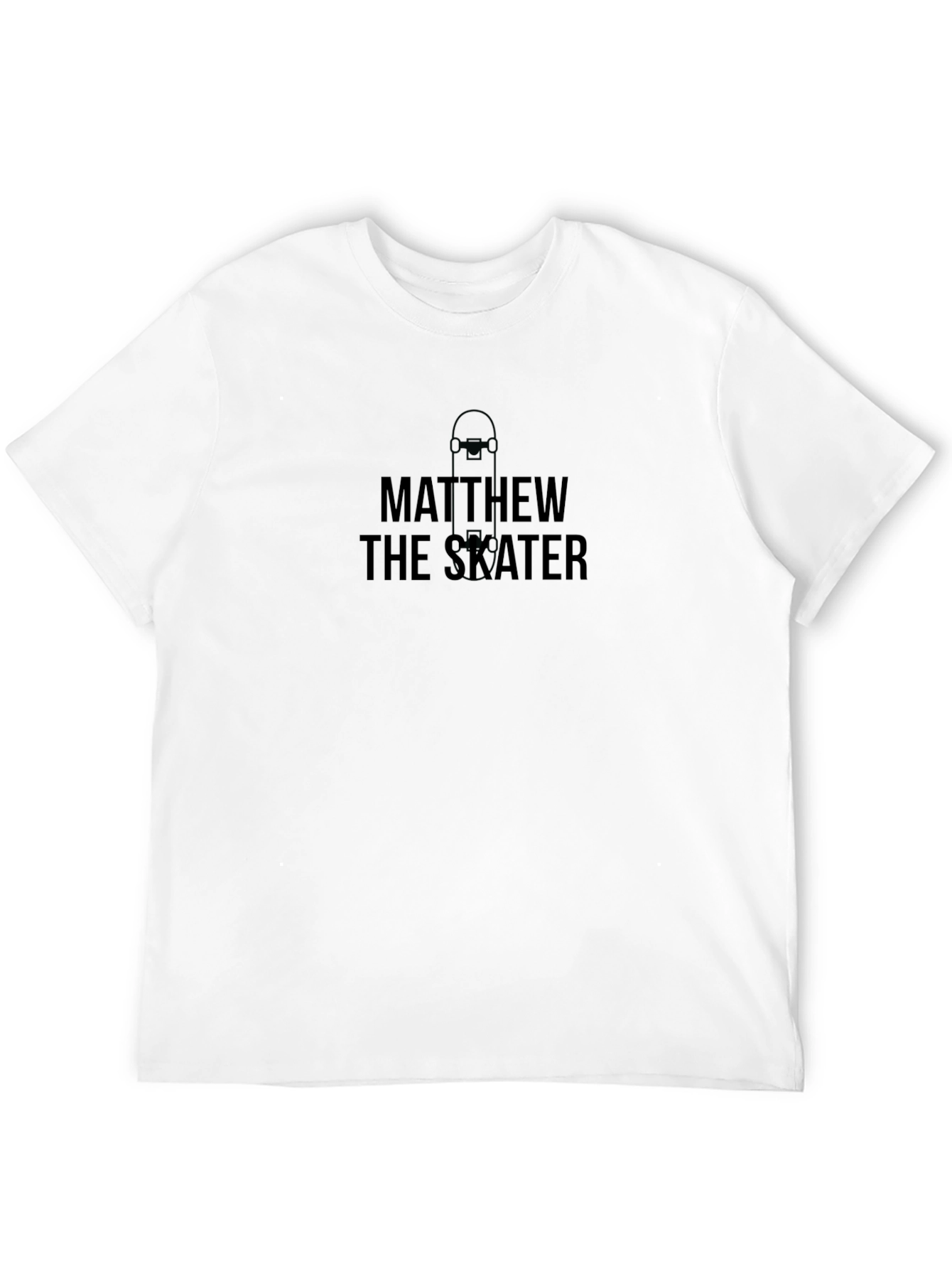 Matthew the Skater Black T-Shirt
