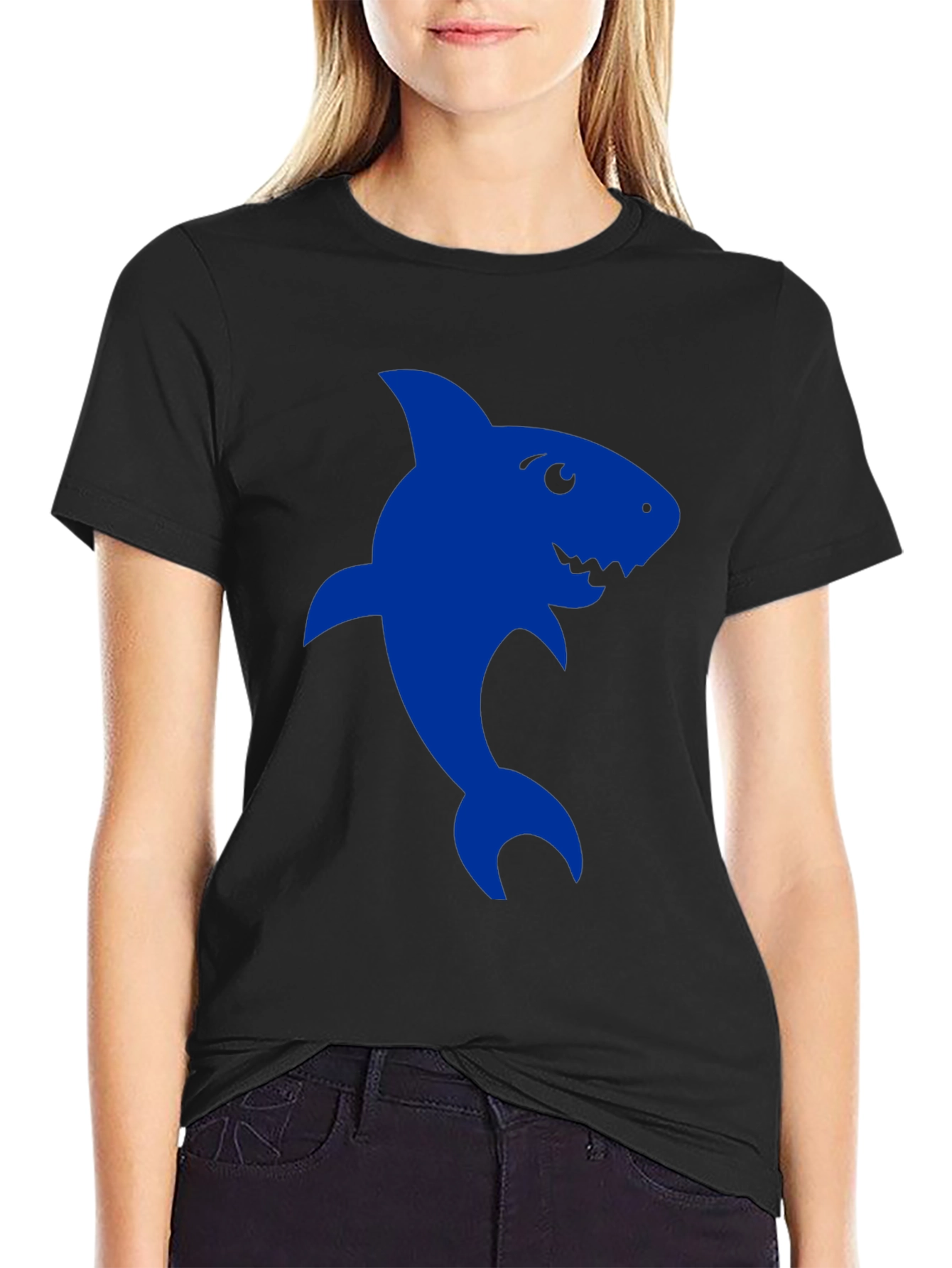 Shark Graphic Tee - Mens Black T-Shirt
