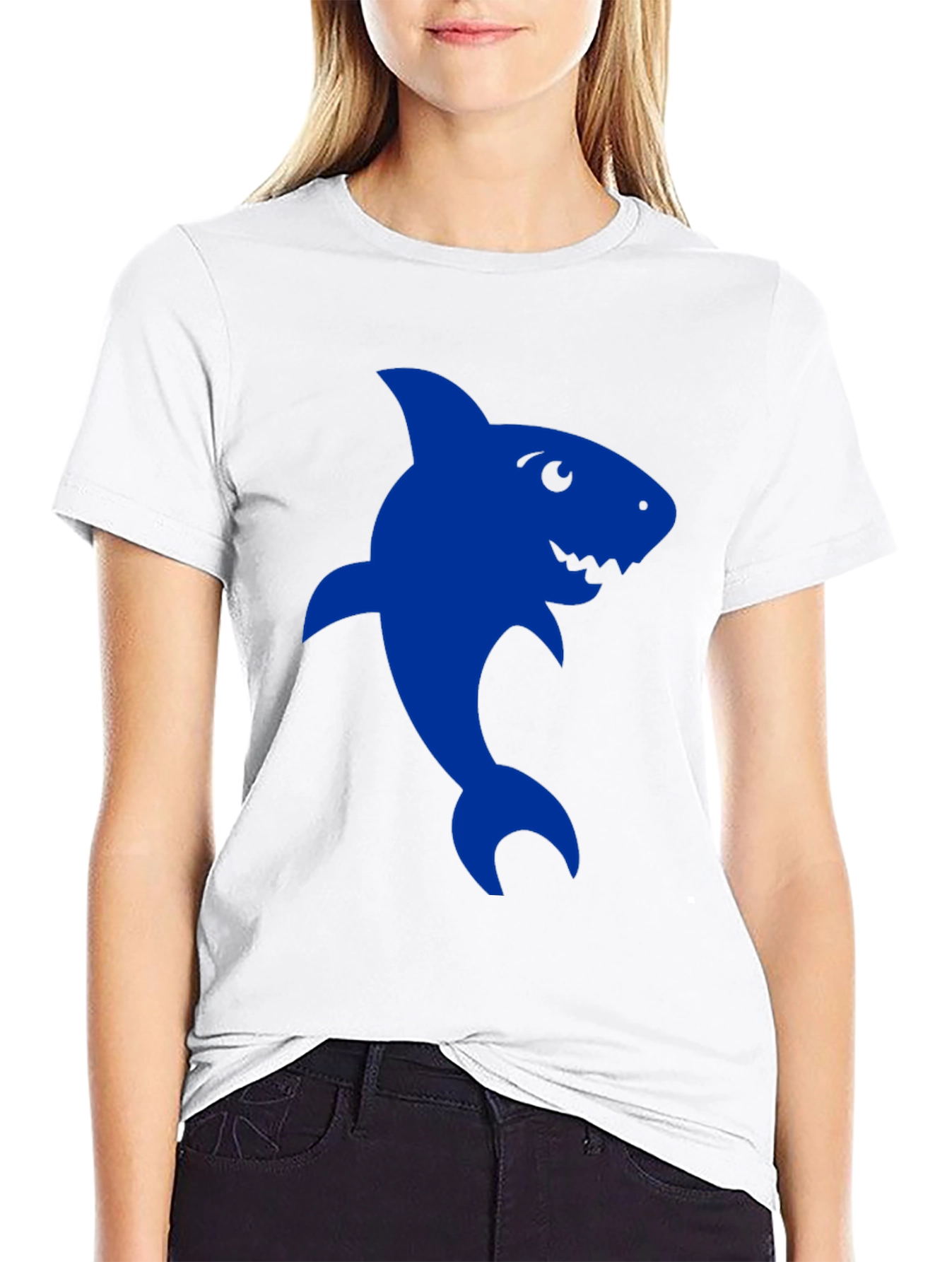 Shark Graphic Tee - Mens Black T-Shirt