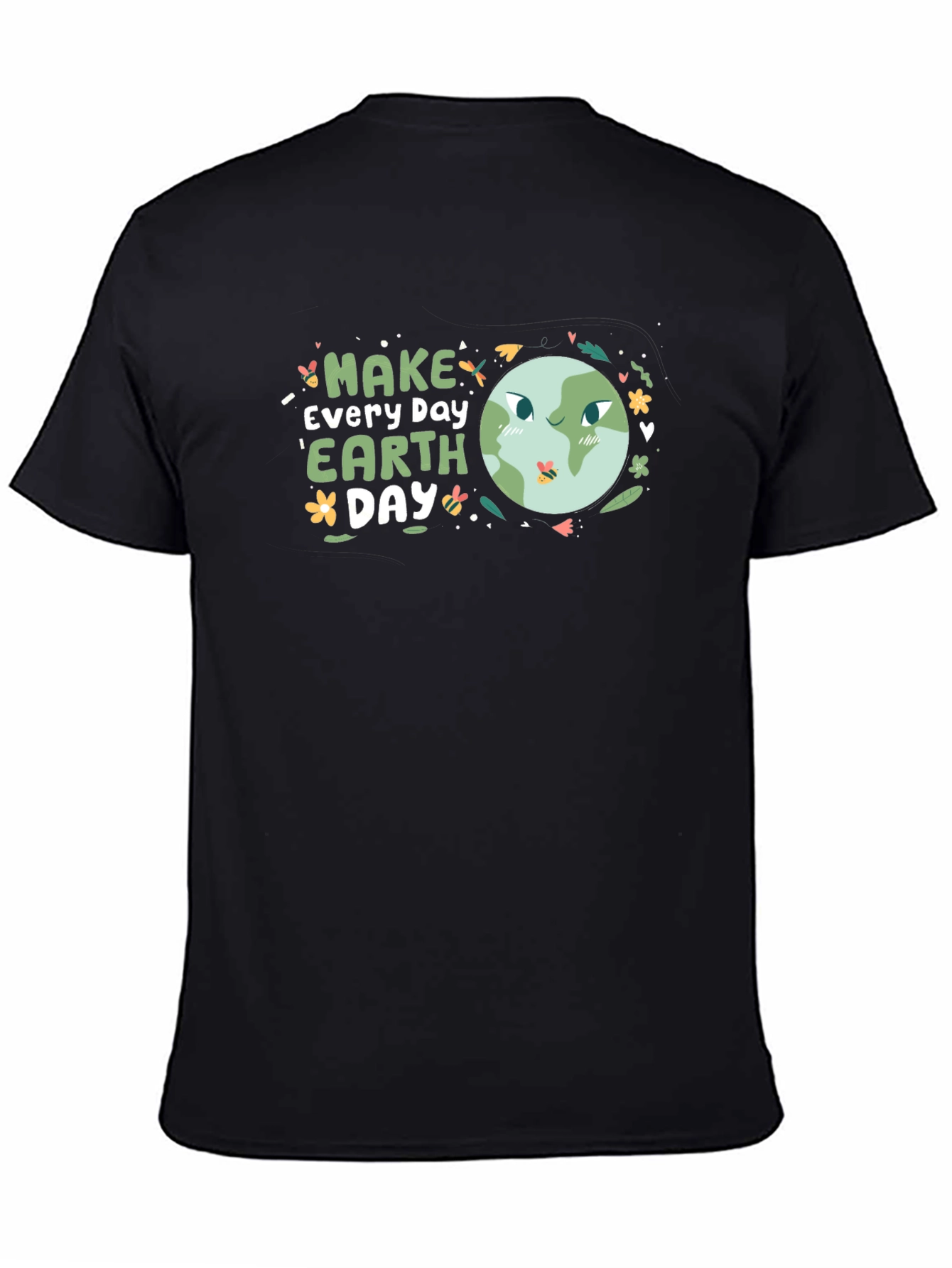 Earth Day T-Shirt - Black Graphic Tee