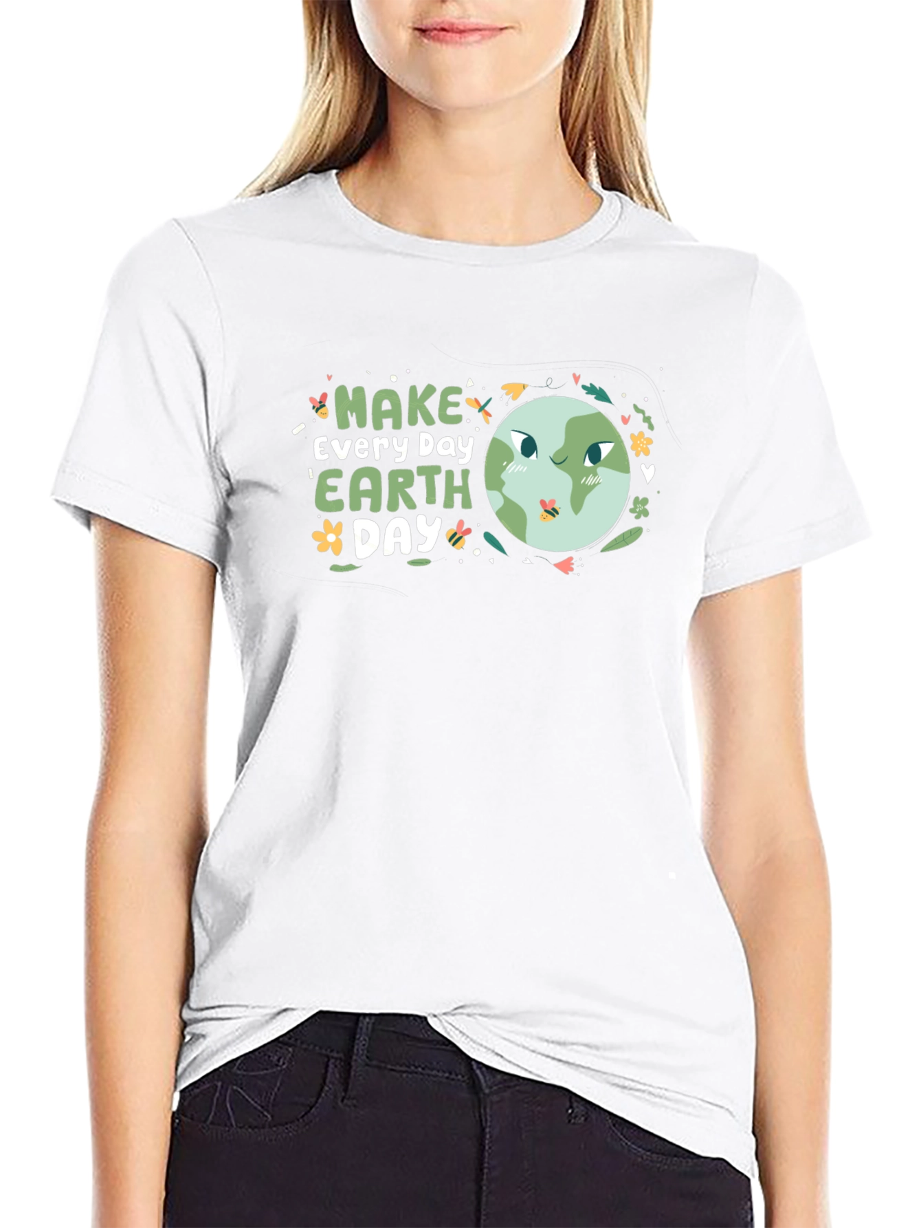 Earth Day T-Shirt - Black Graphic Tee