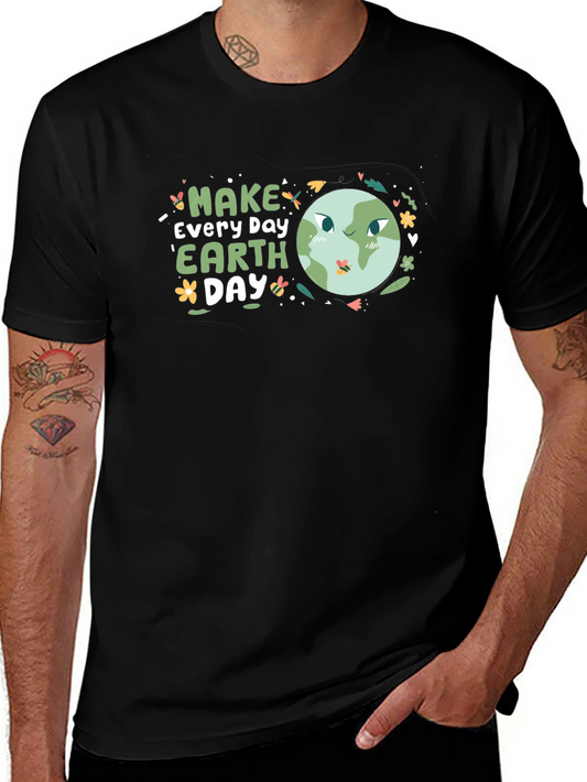 Earth Day T-Shirt - Black Graphic Tee