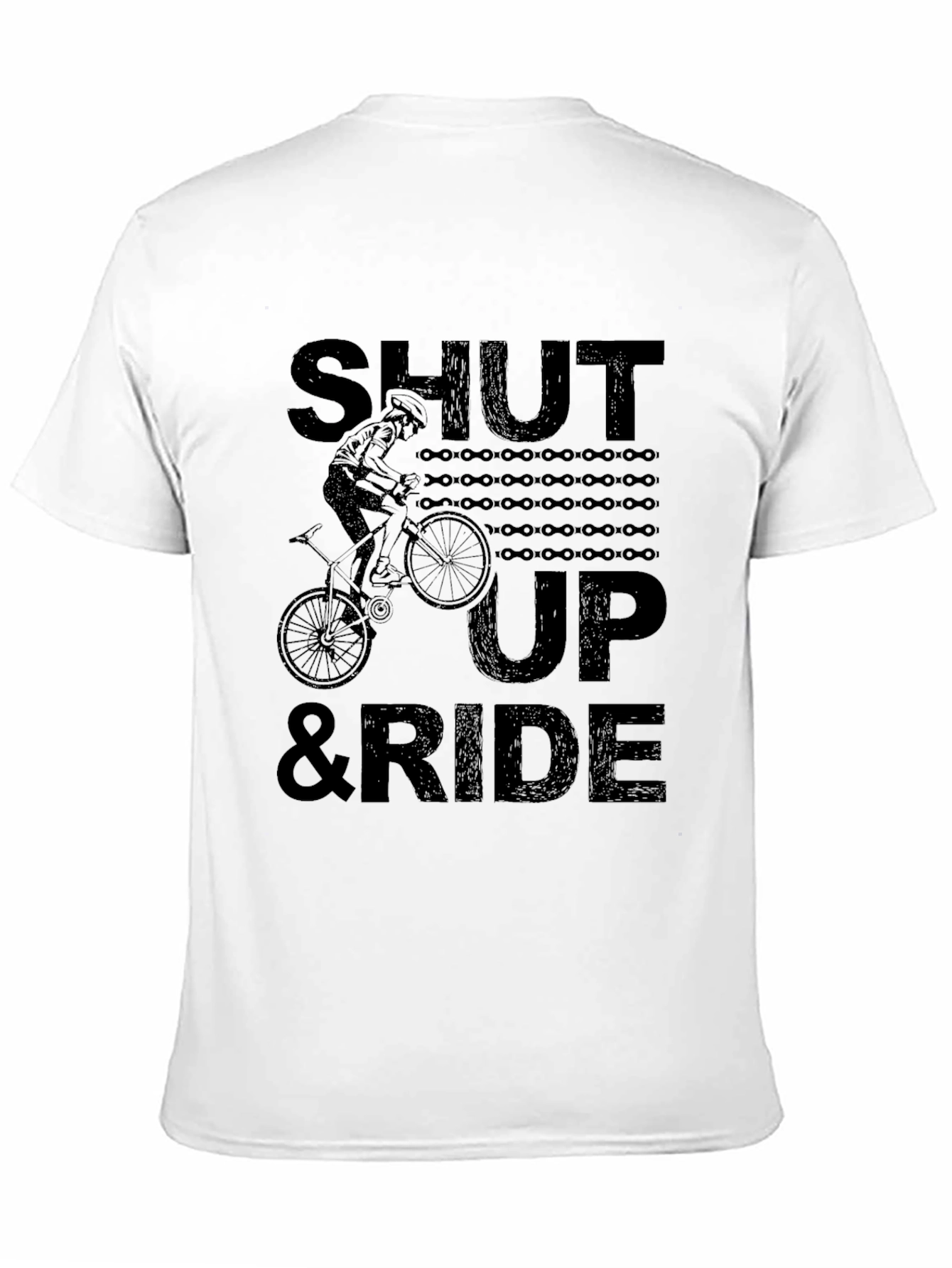 Shut Up & Ride Biker T-Shirt - Black