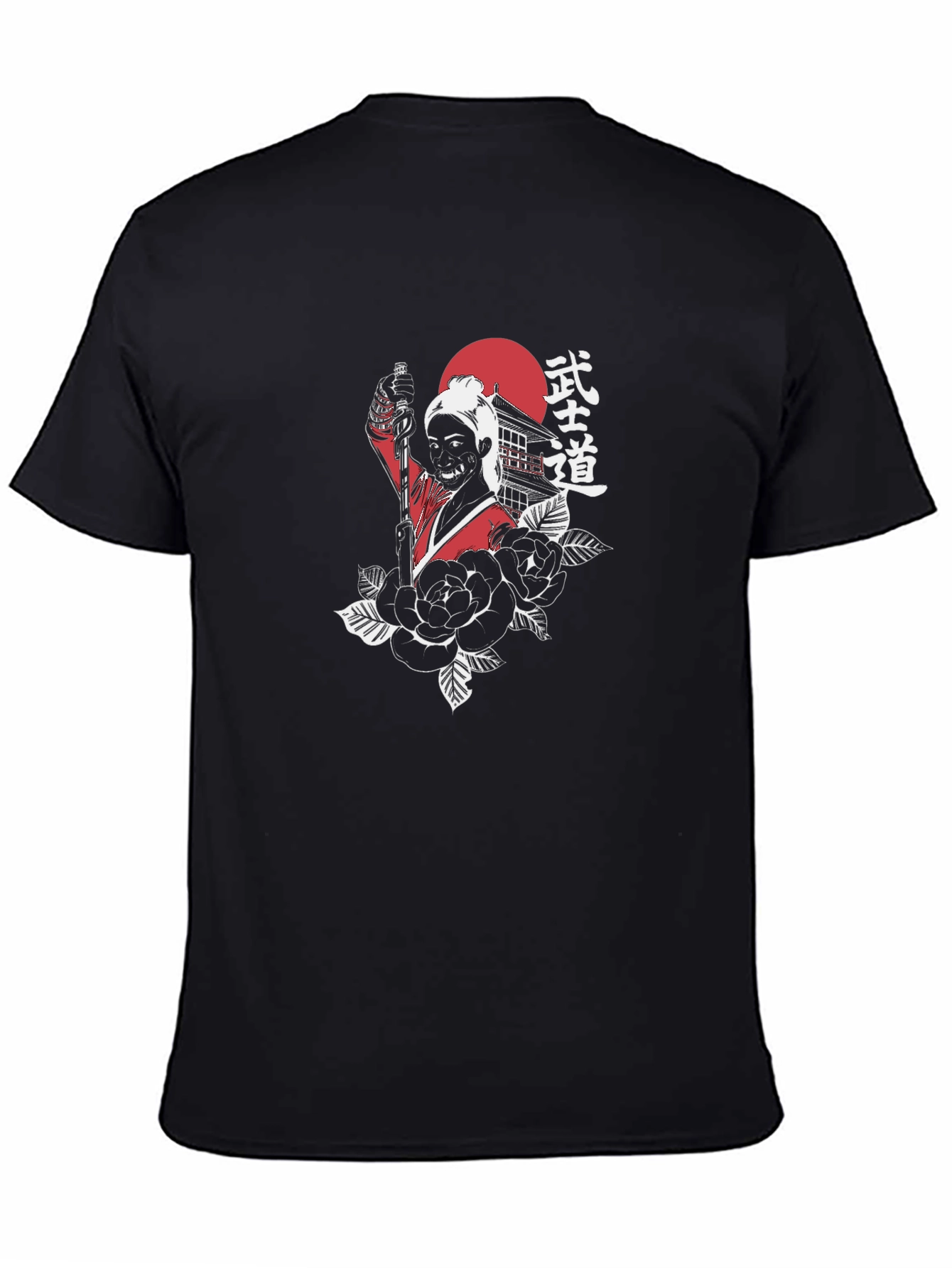 Samurai Graphic Black T-Shirt