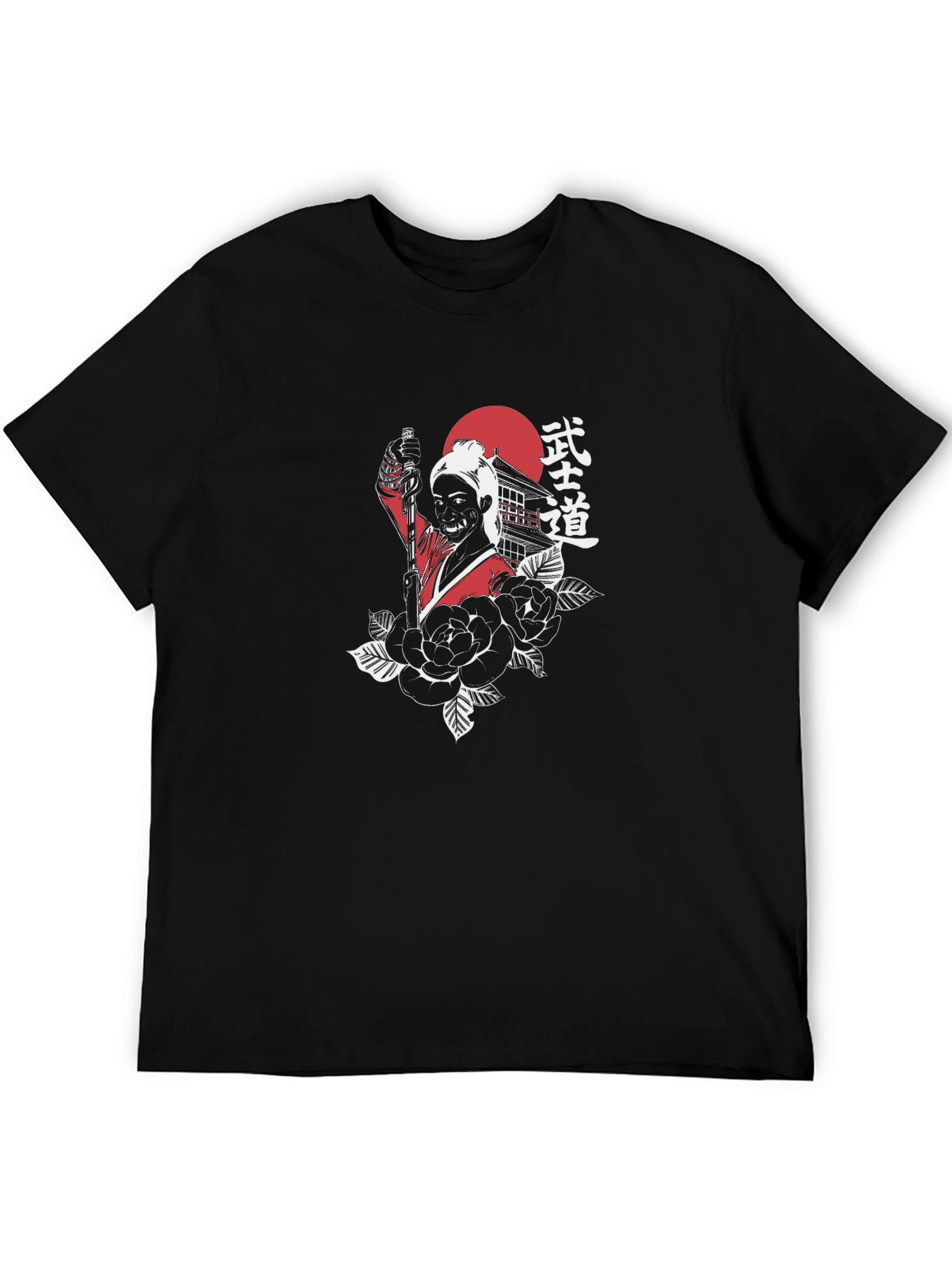 Samurai Graphic Black T-Shirt