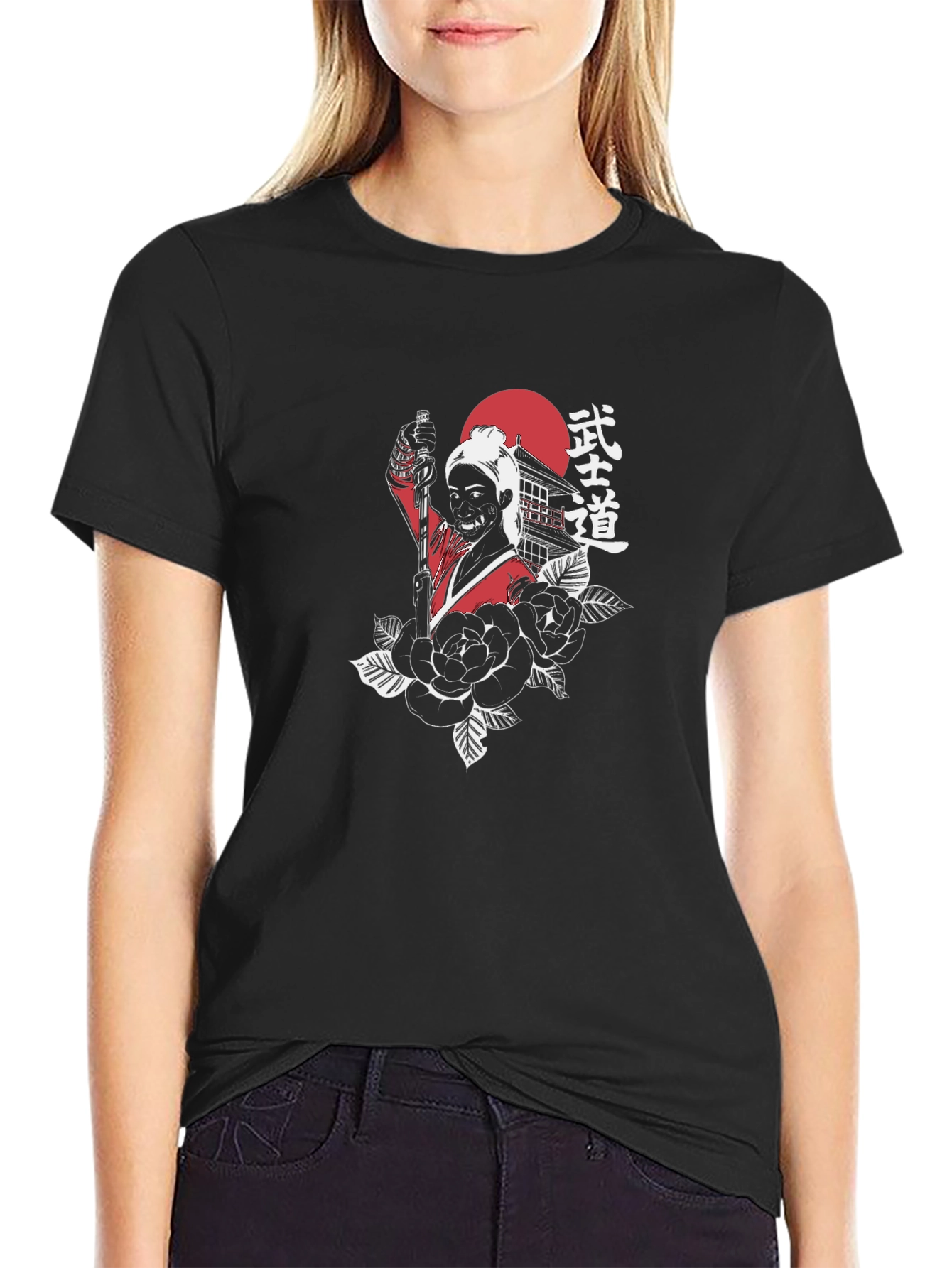 Samurai Graphic Black T-Shirt