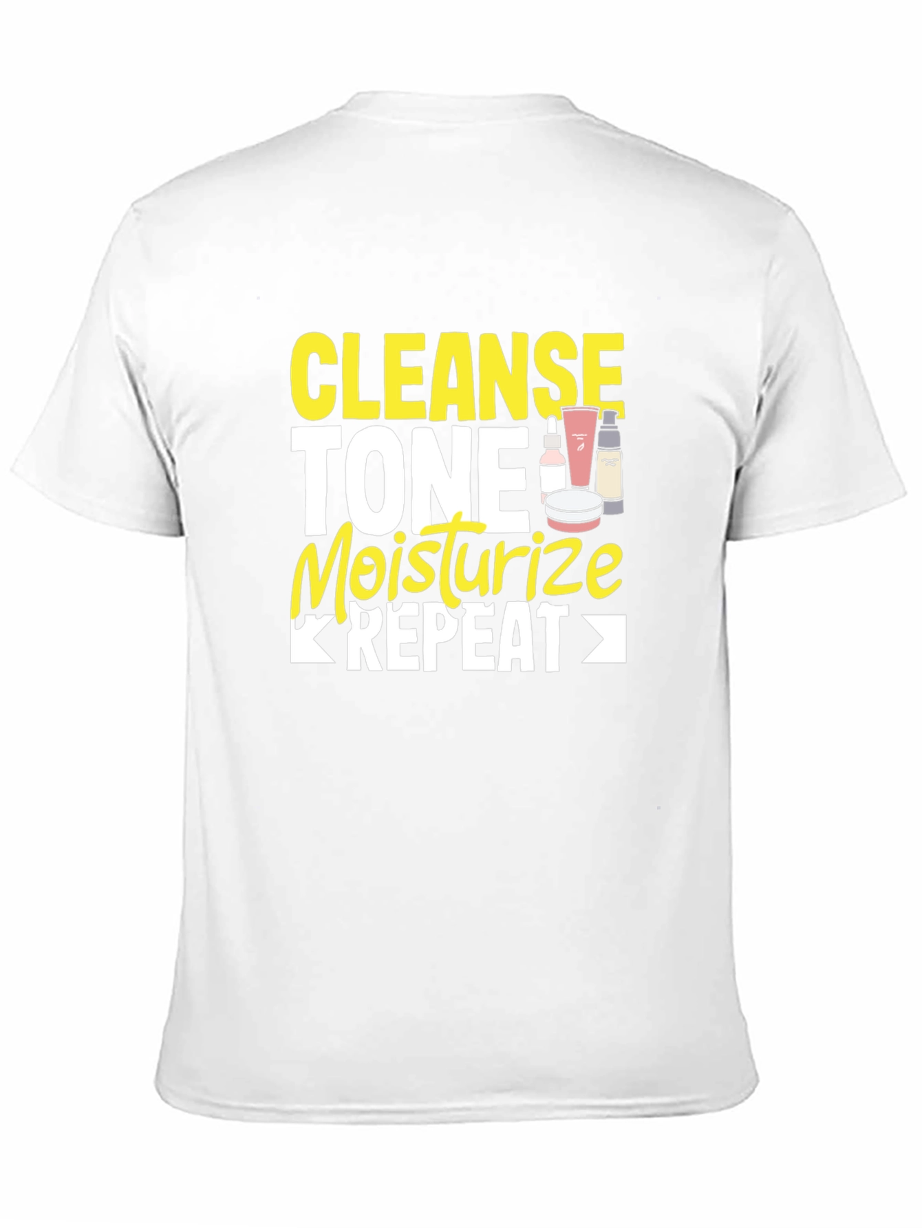 Cleanse Tone Moisturize Repeat Graphic Tee