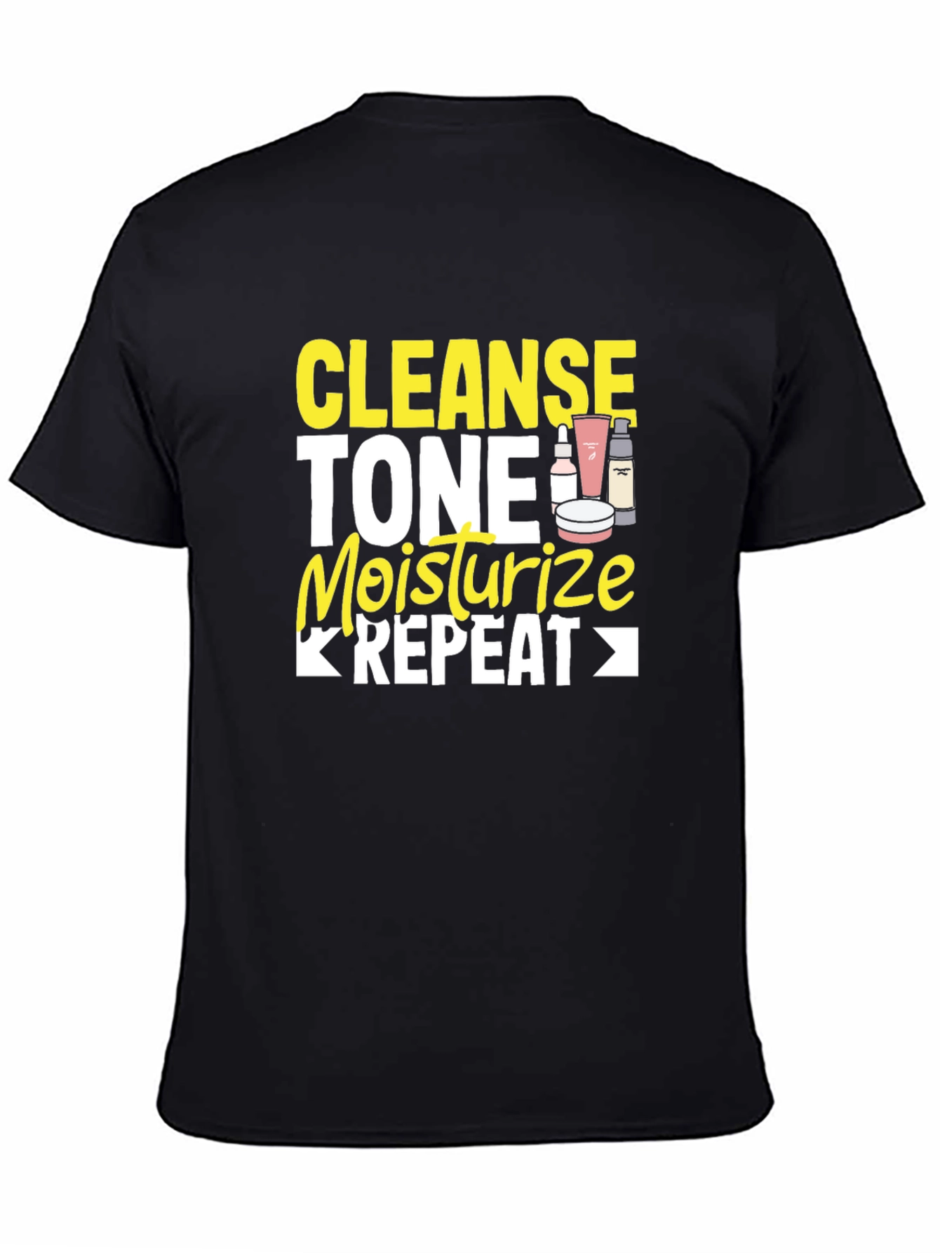 Cleanse Tone Moisturize Repeat Graphic Tee