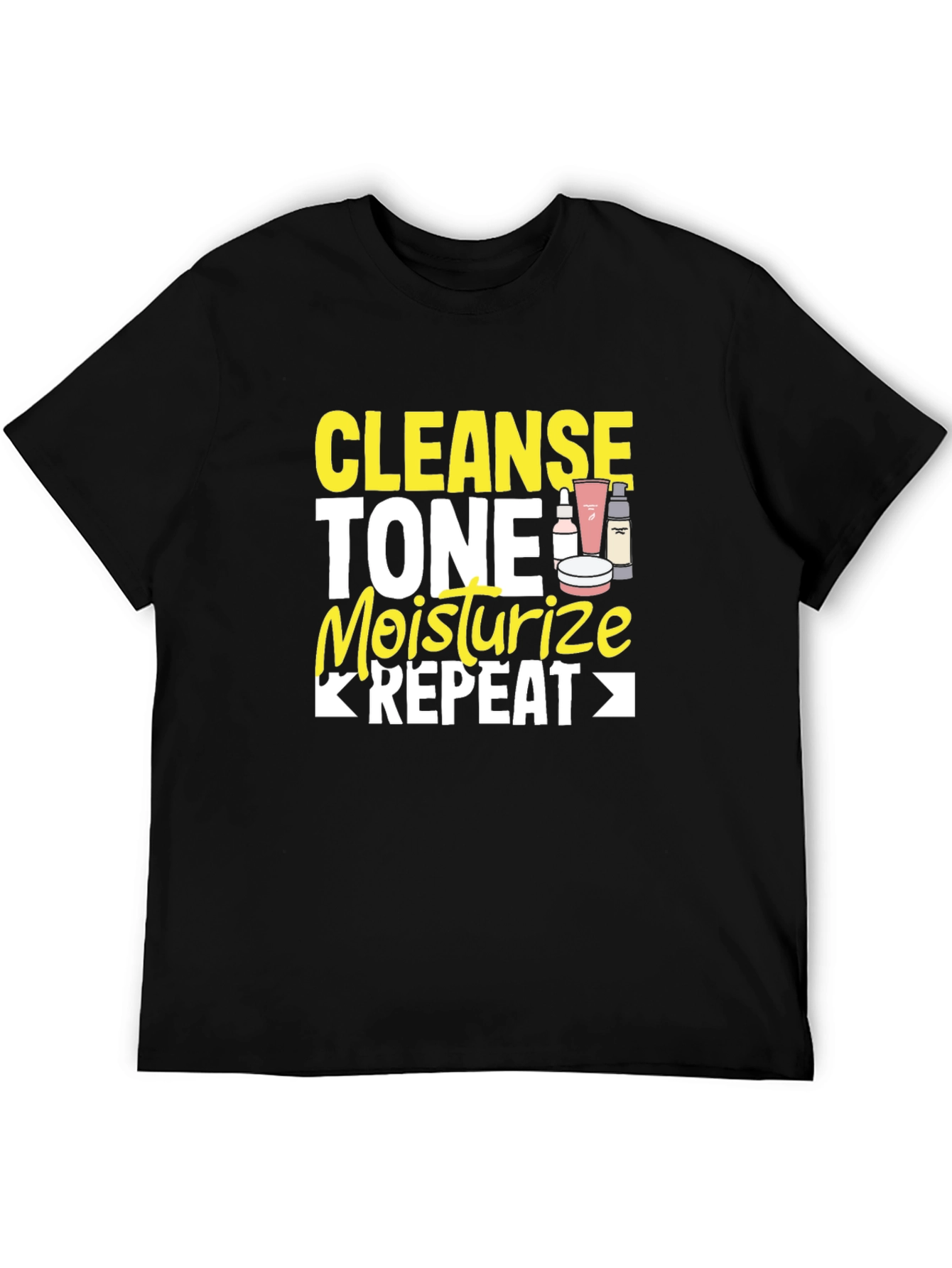 Cleanse Tone Moisturize Repeat Graphic Tee