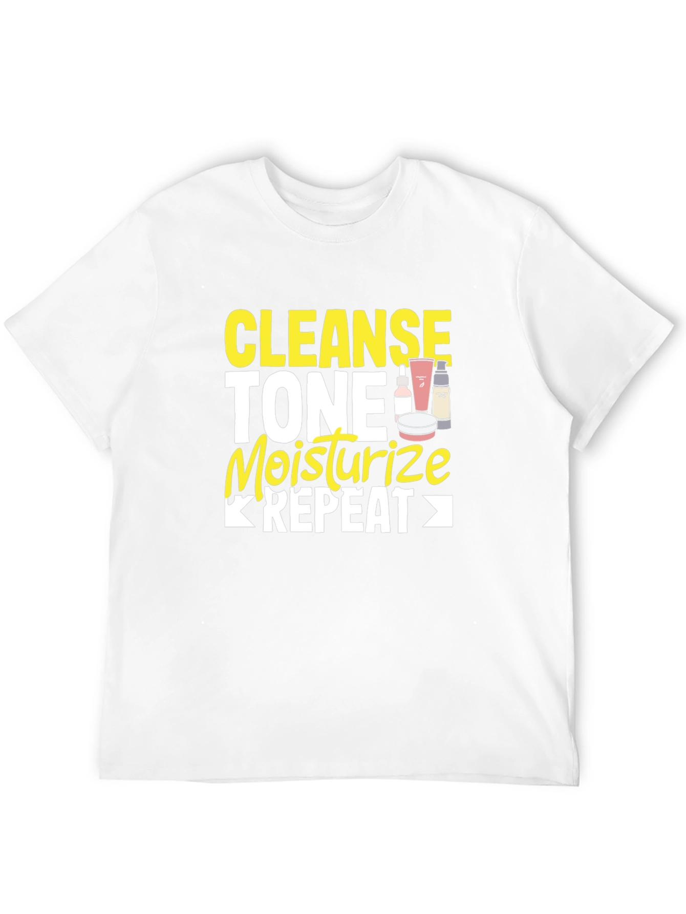 Cleanse Tone Moisturize Repeat Graphic Tee