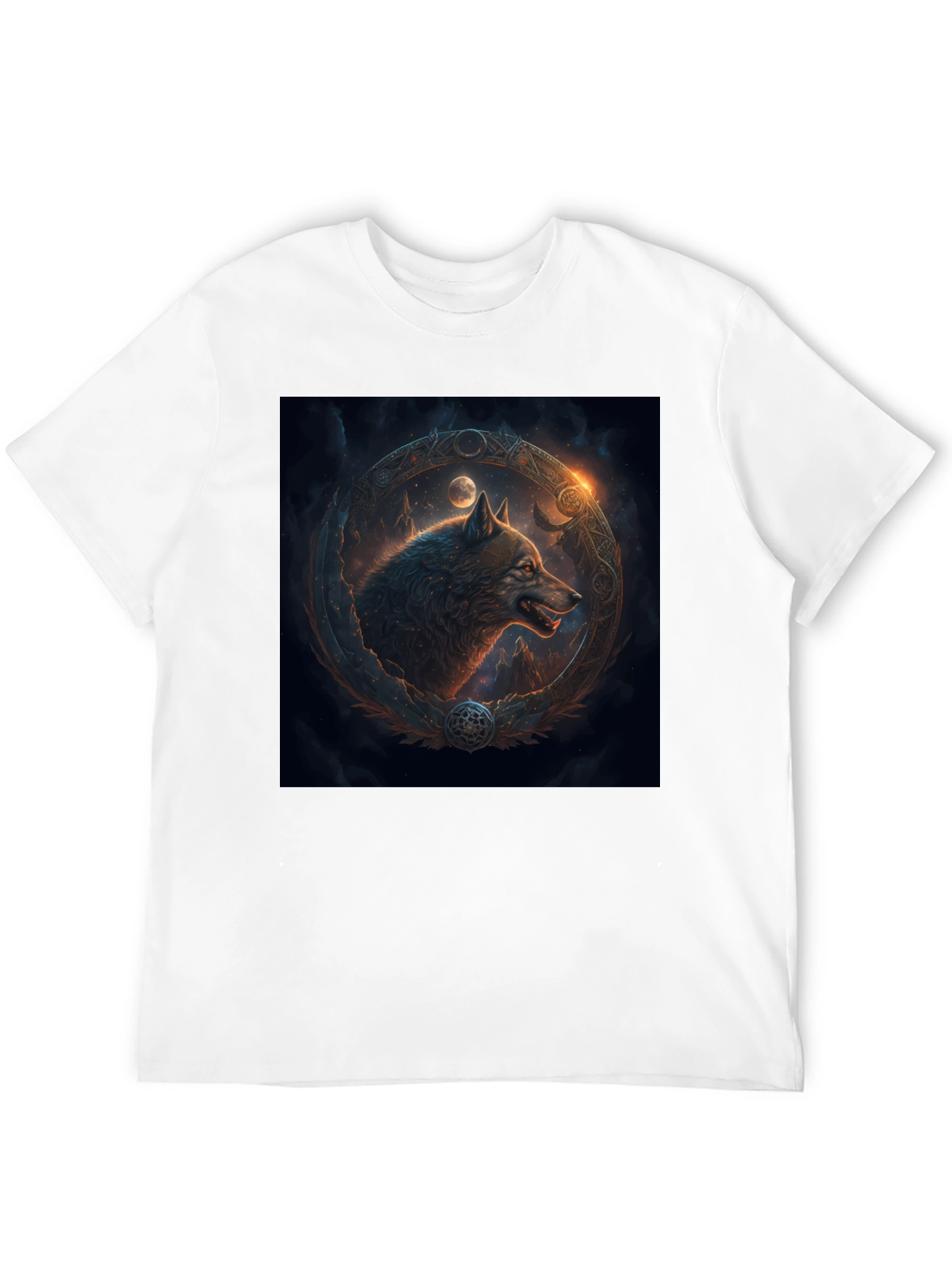 Wolf Art Black Tee