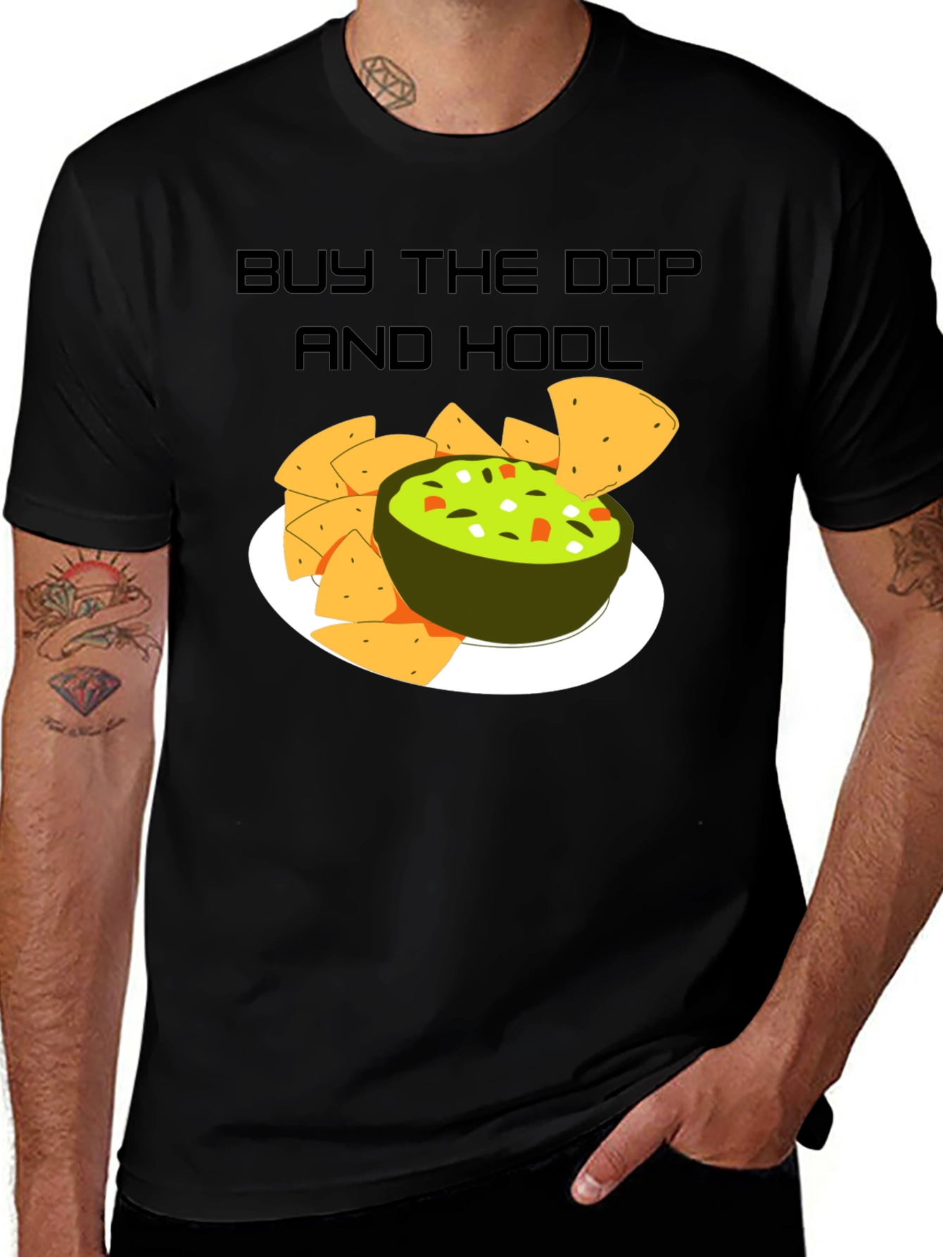 Buy The Dip & HODL Graphic T-Shirt