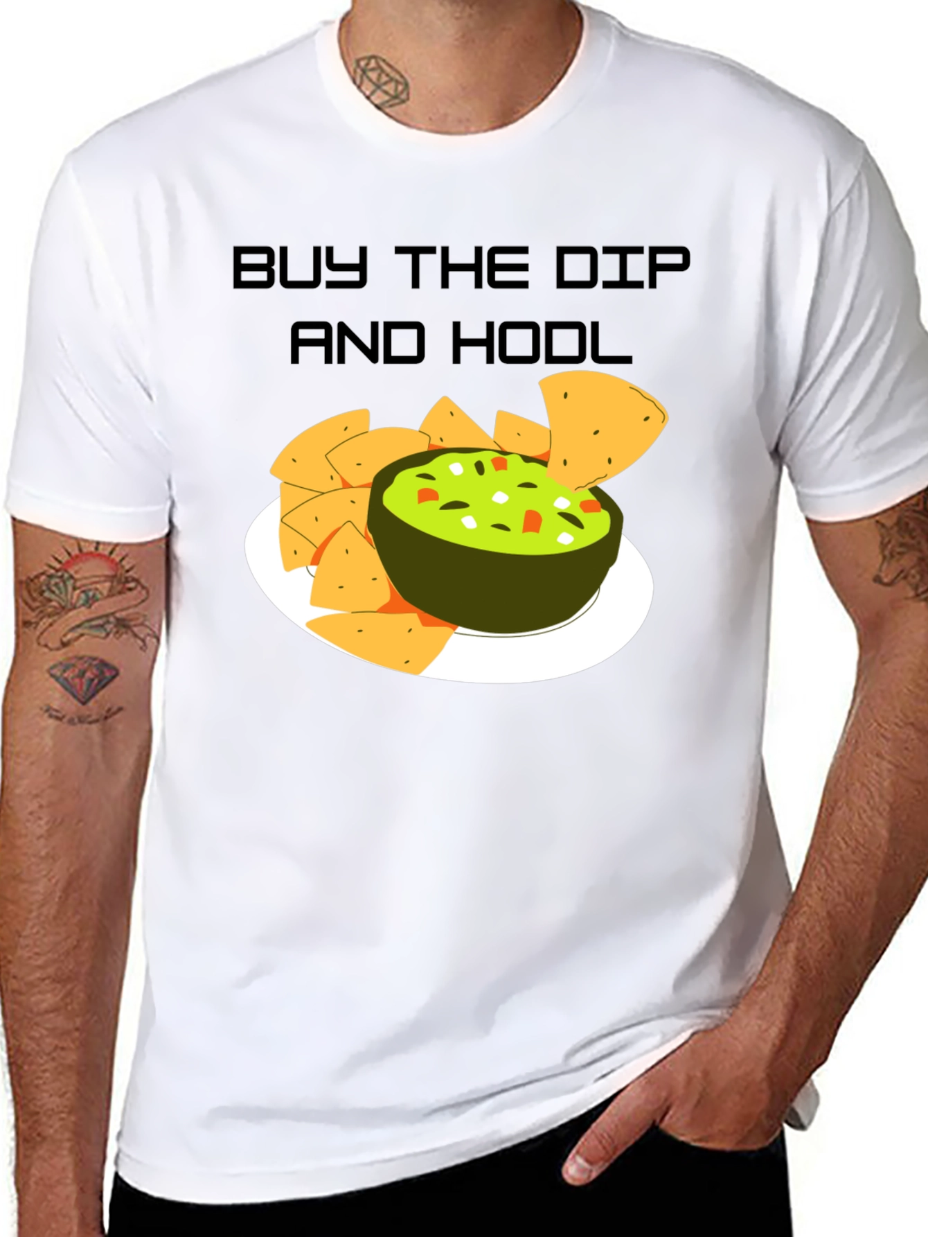 Buy The Dip & HODL Graphic T-Shirt