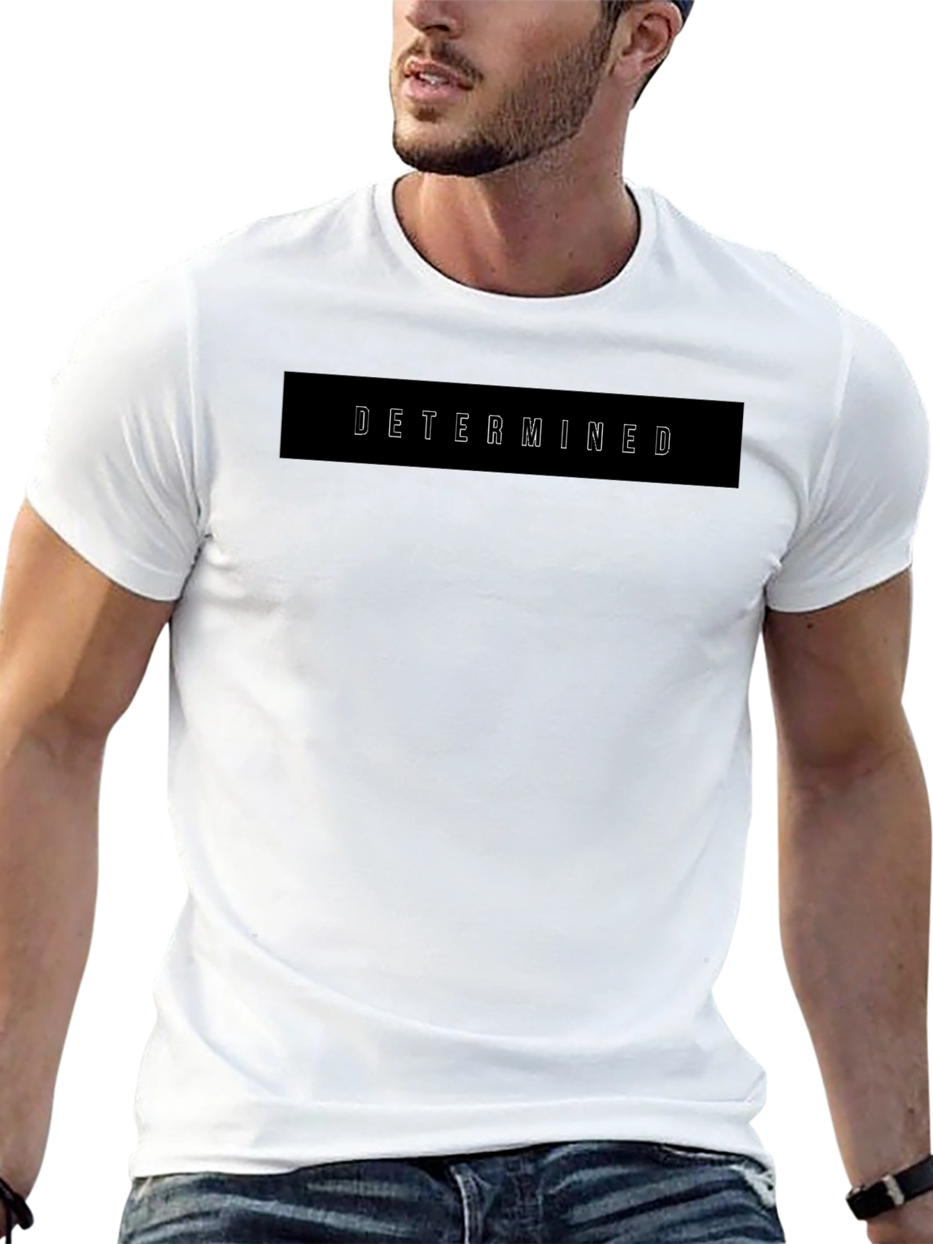 Determined Graphic Black T-Shirt