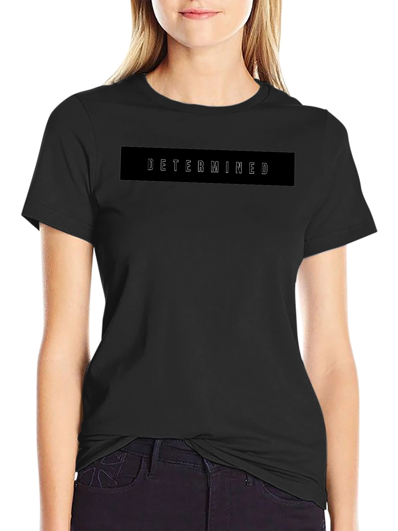 Determined Graphic Black T-Shirt