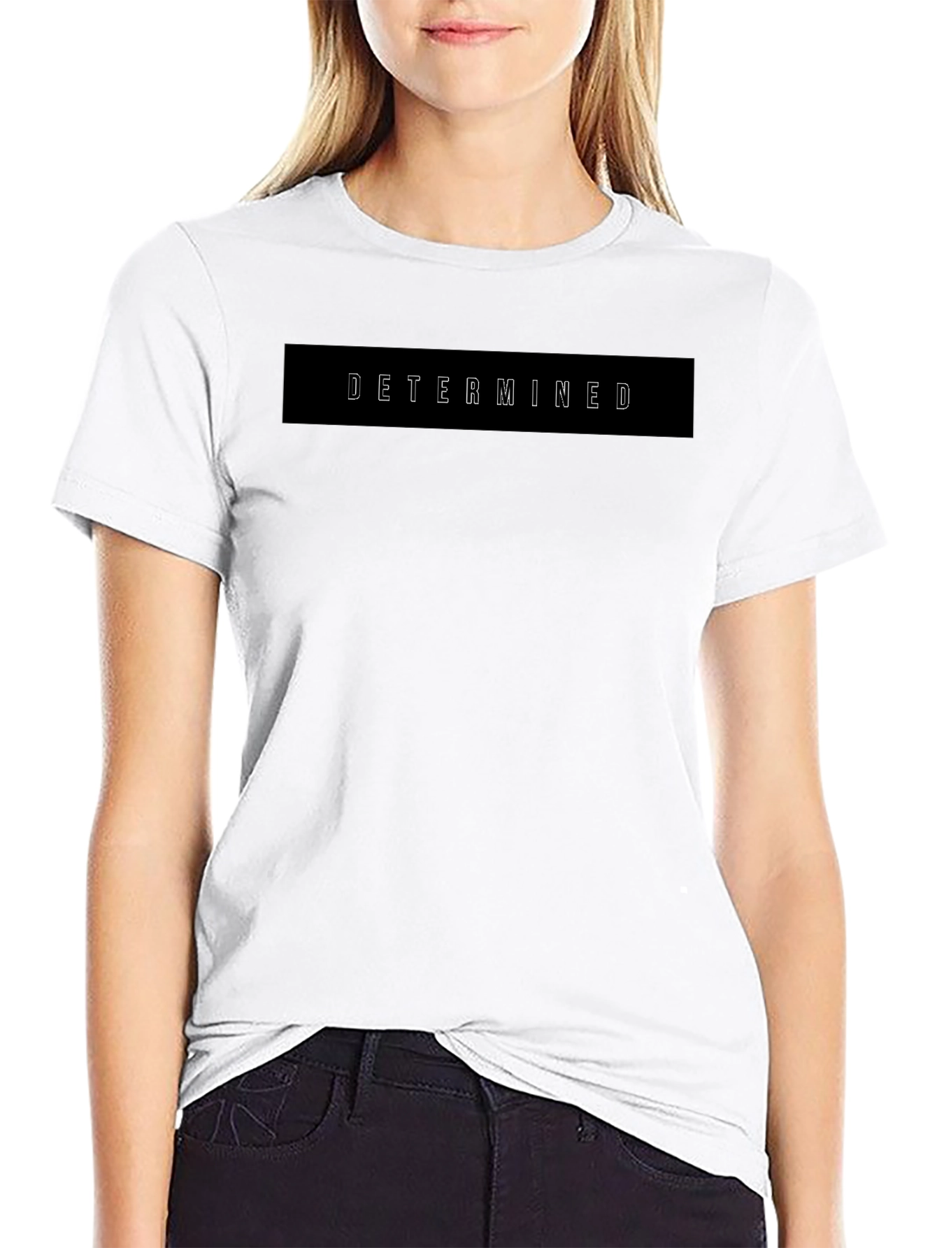 Determined Graphic Black T-Shirt