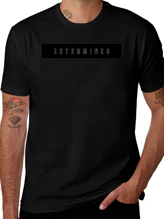 Determined Graphic Black T-Shirt