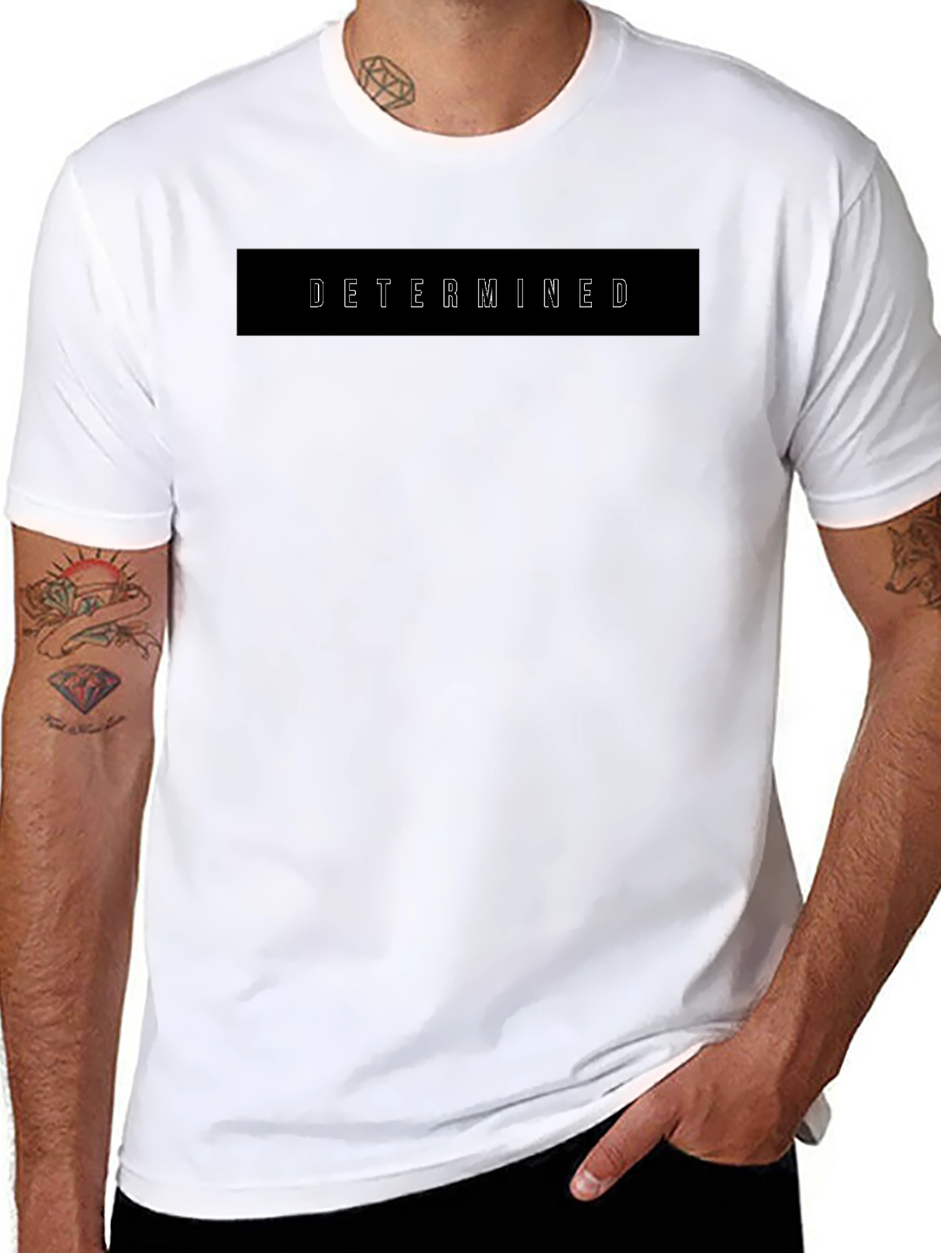 Determined Graphic Black T-Shirt