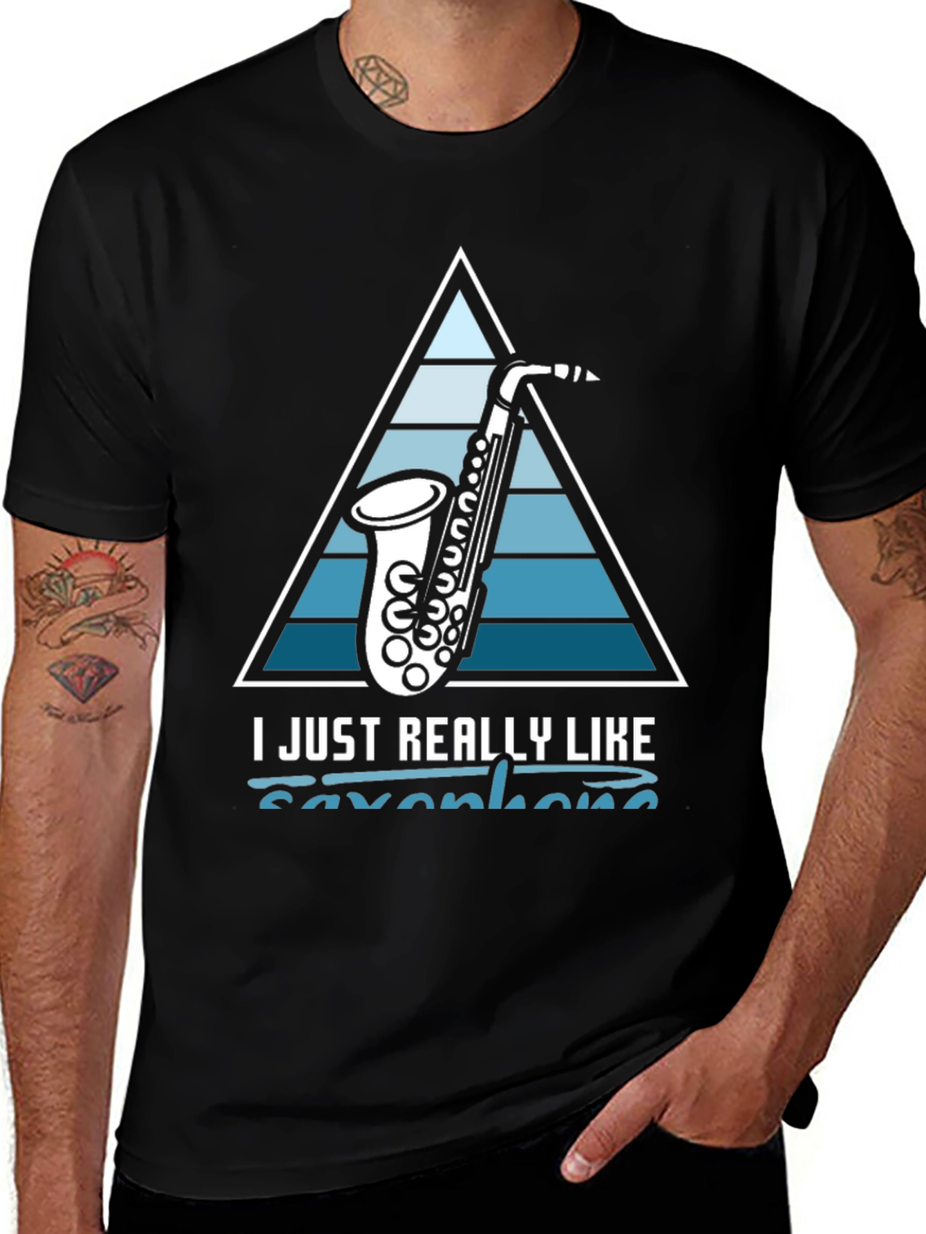 Saxophone Lover T-Shirt: I Just Really Like Saxophones