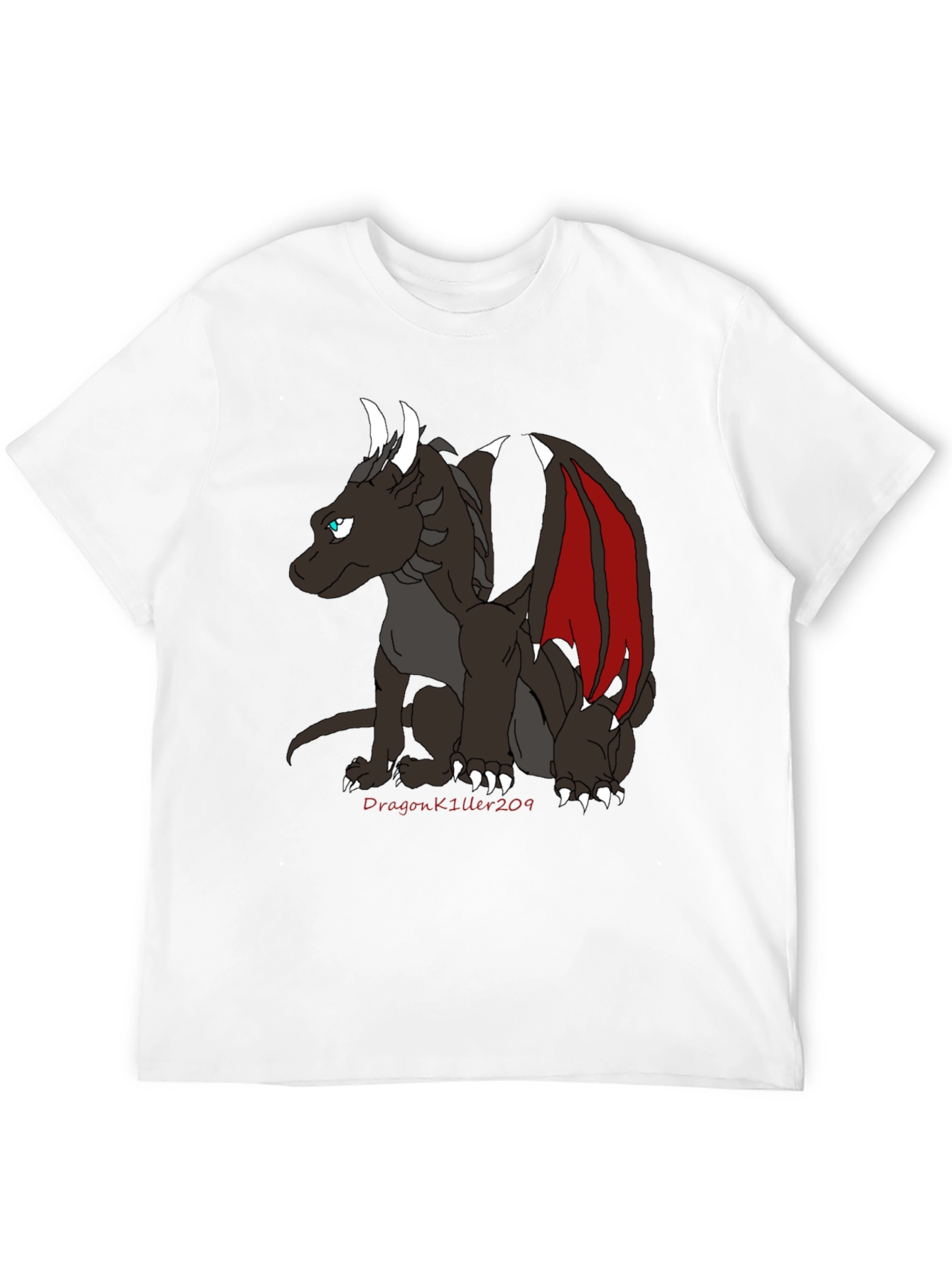 Dragon Graphic Tee - Black Cotton Blend