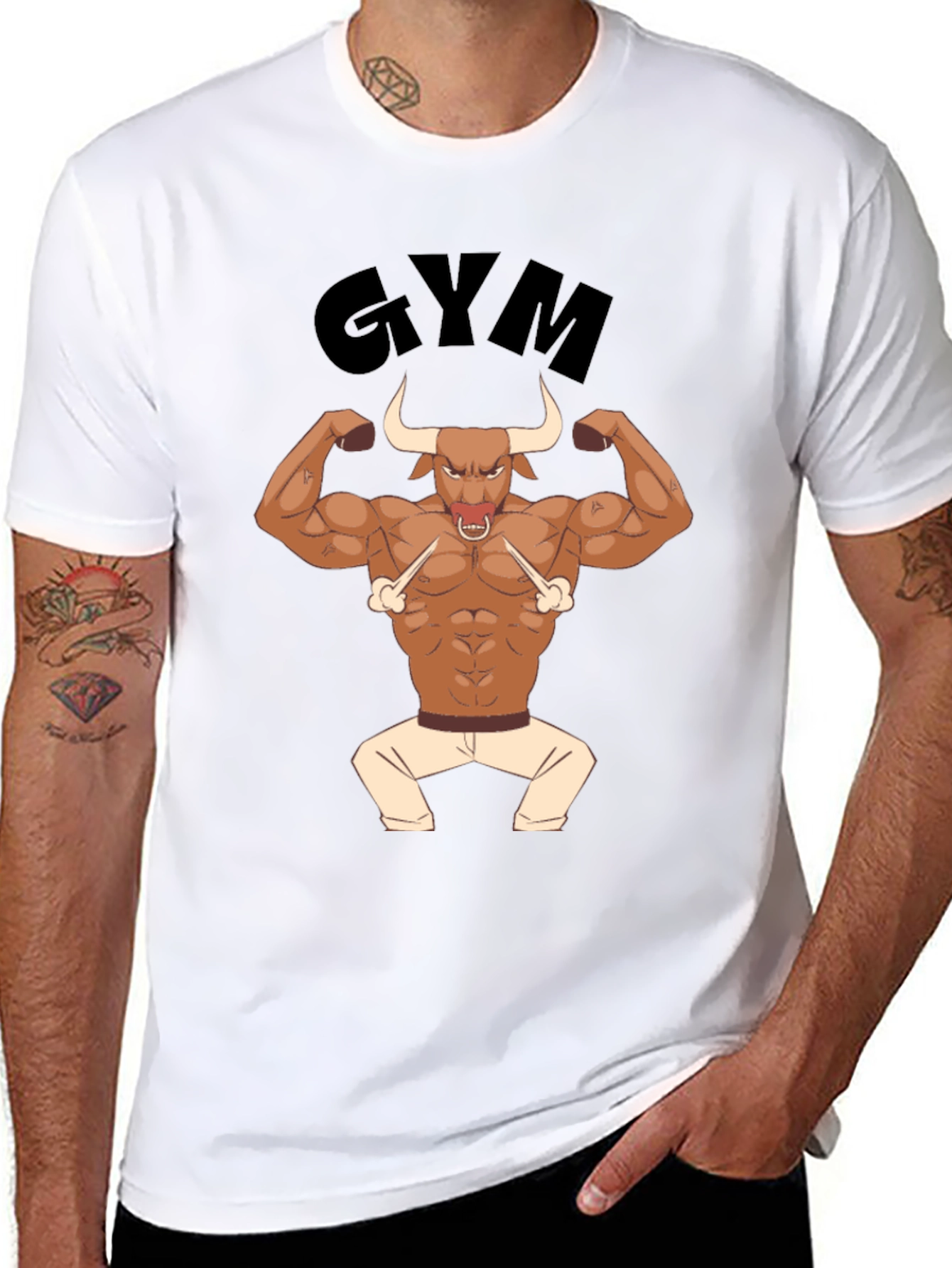 Gym Bull T-Shirt - Workout Motivation