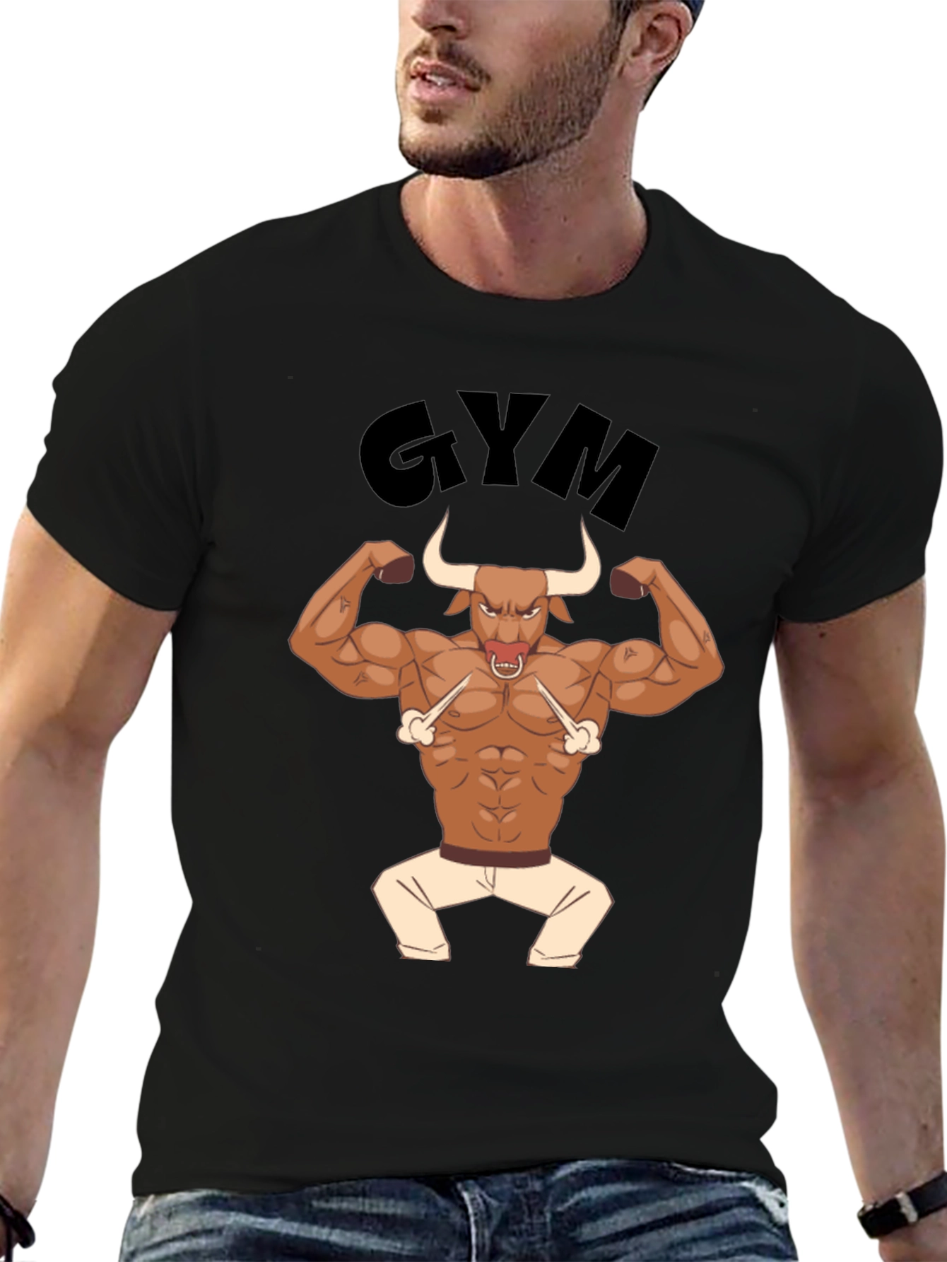 Gym Bull T-Shirt - Workout Motivation