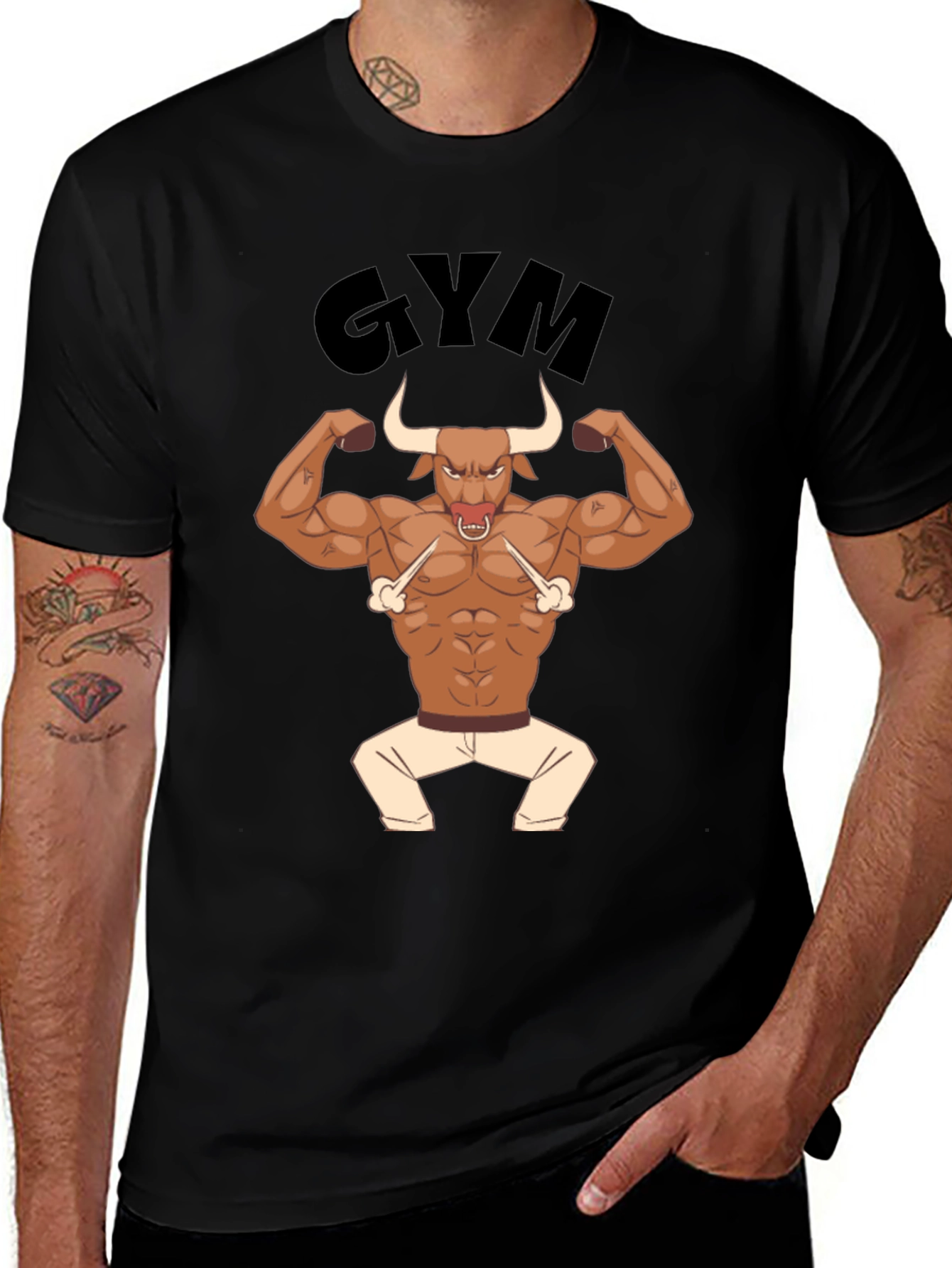 Gym Bull T-Shirt - Workout Motivation